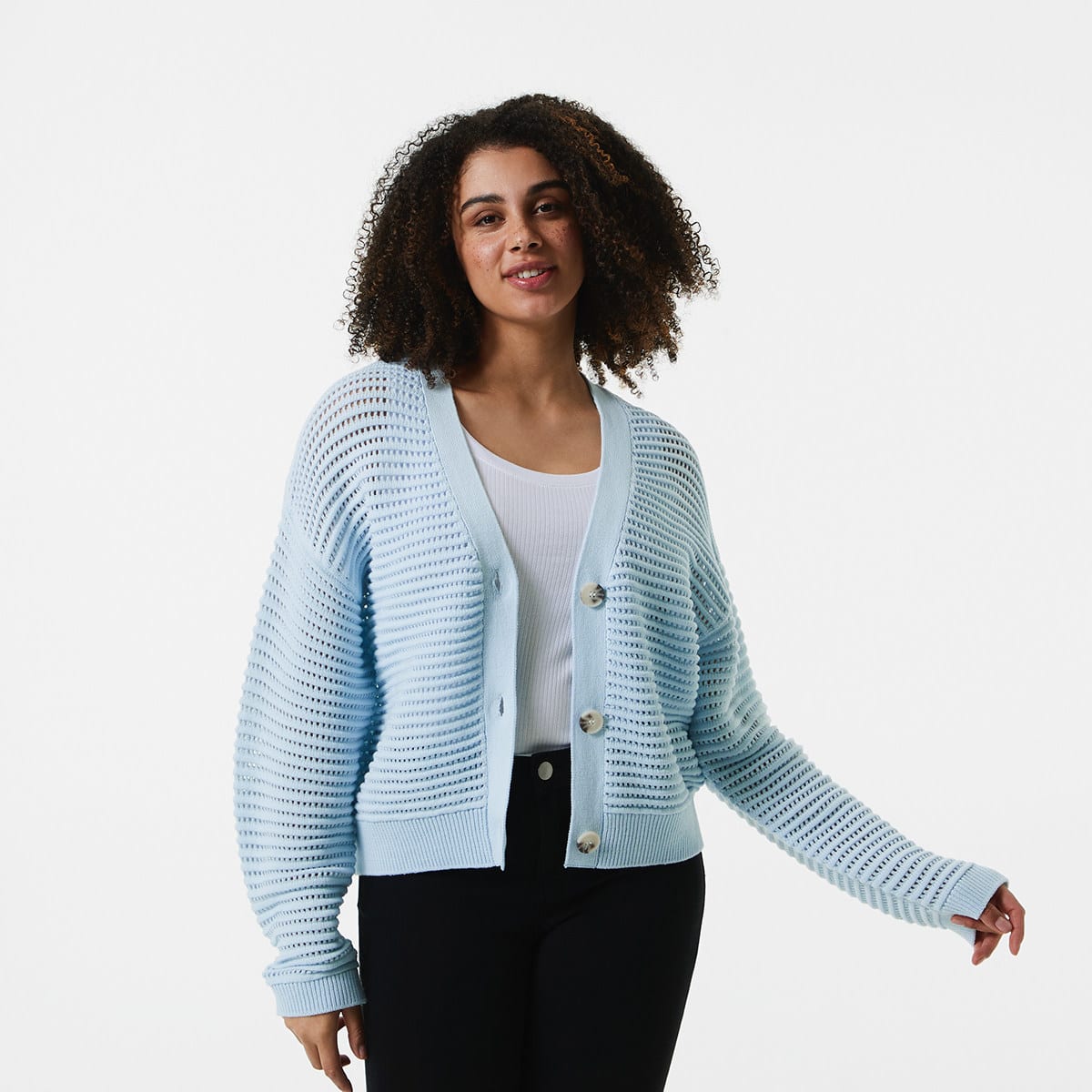 Open Knit Cardigan Kmart