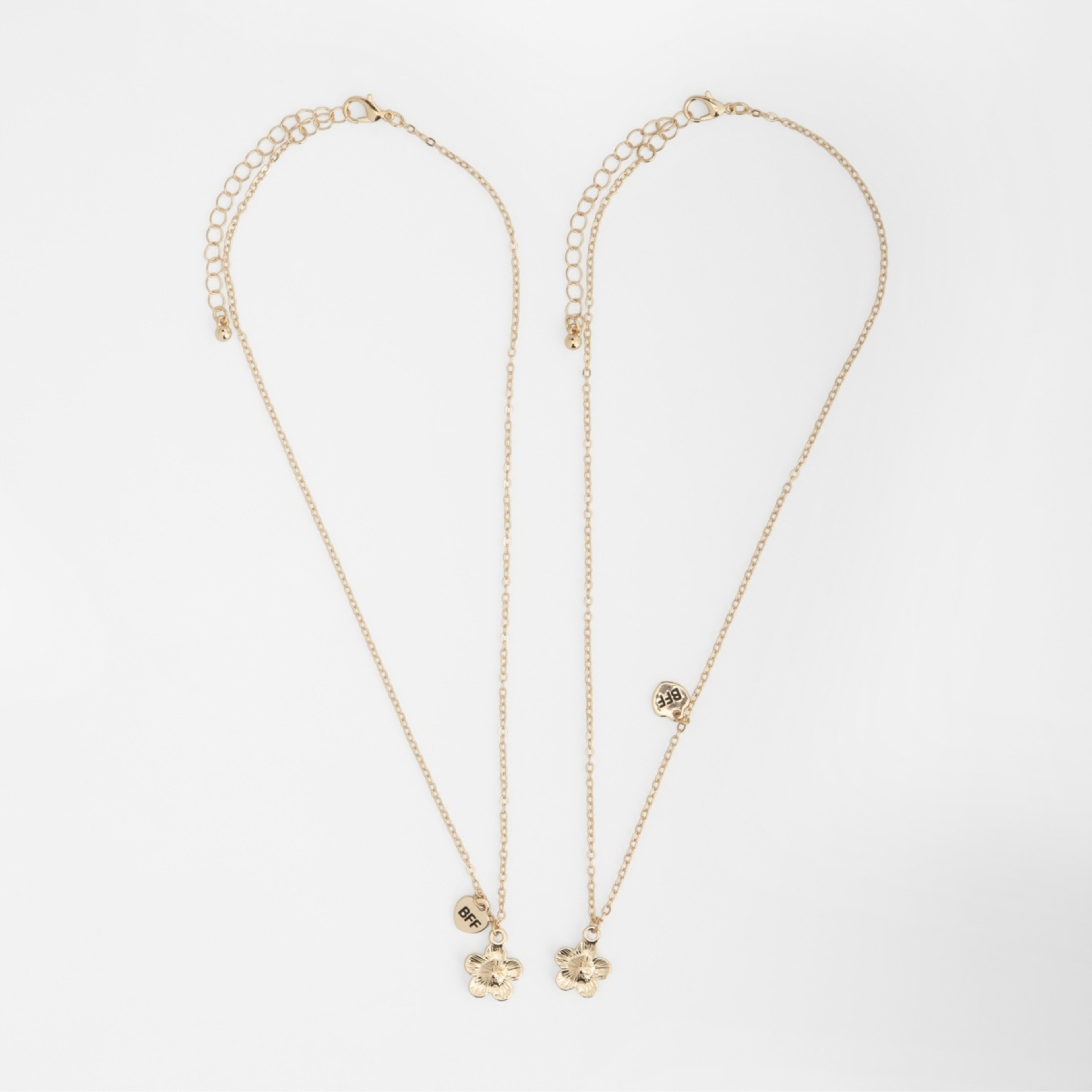 2 2 Pack BFF Daisy Necklace - Gold Tone, 2 of 4