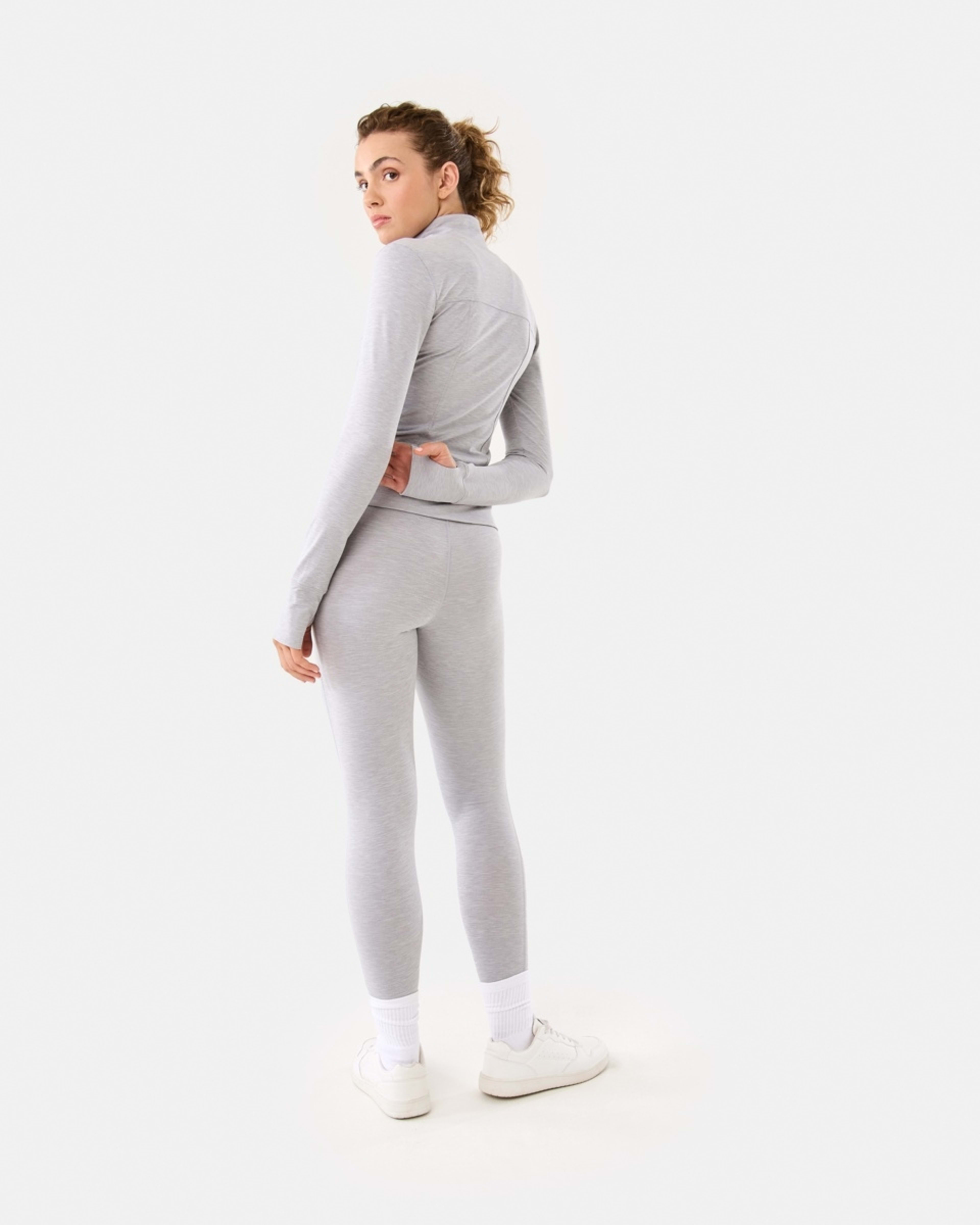 6 Active Womens Soft Touch Jacket Grey Marle, 6 of 10