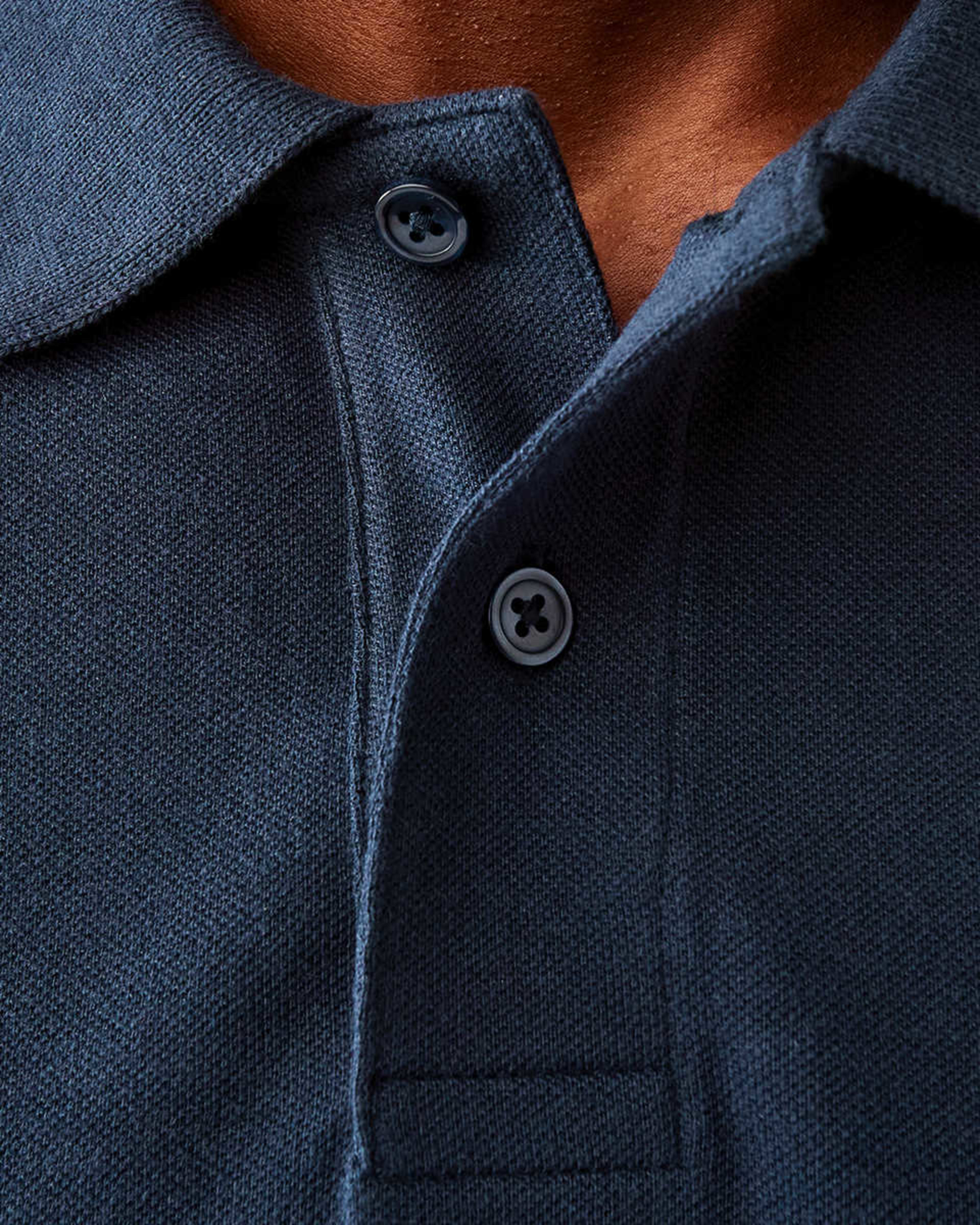 5 Tipped Pique Polo Shirt Sky Cptn, 5 of 7