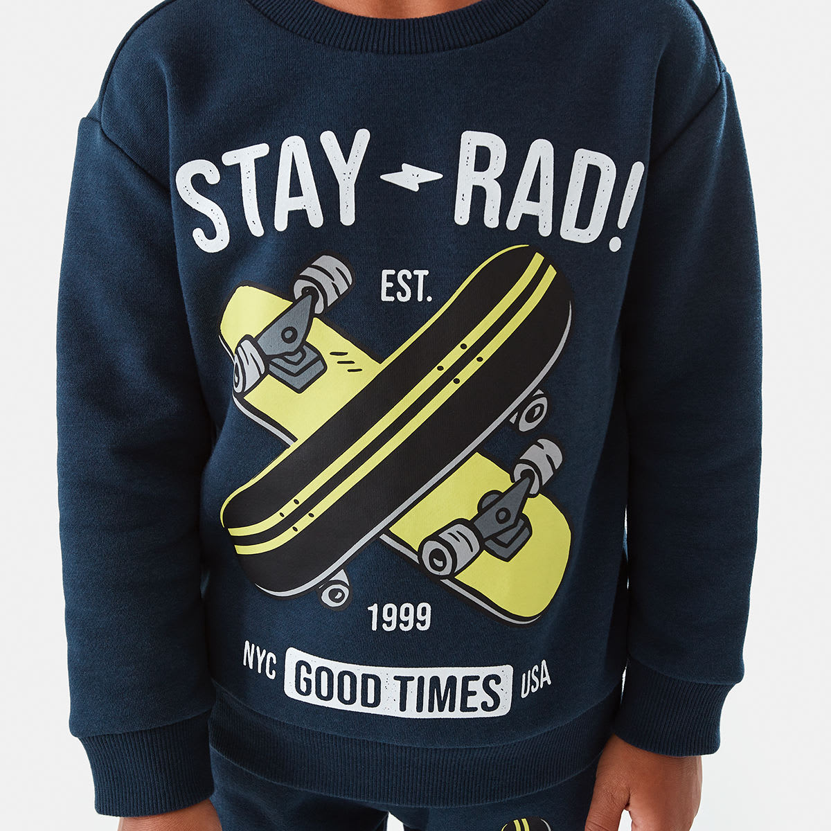 Print Crew Sweatshirt Kmart