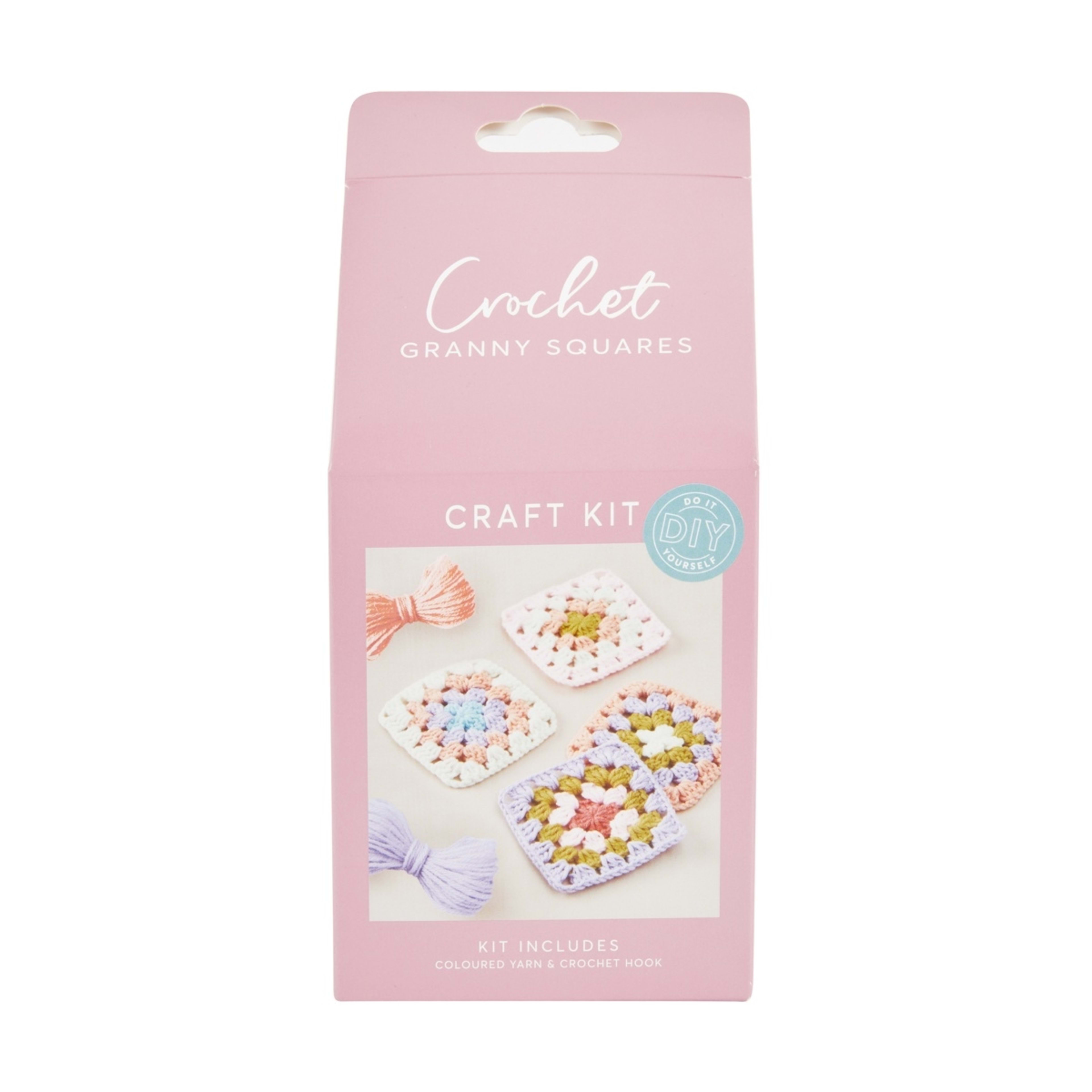 1 Crochet Granny Squares Craft Kit