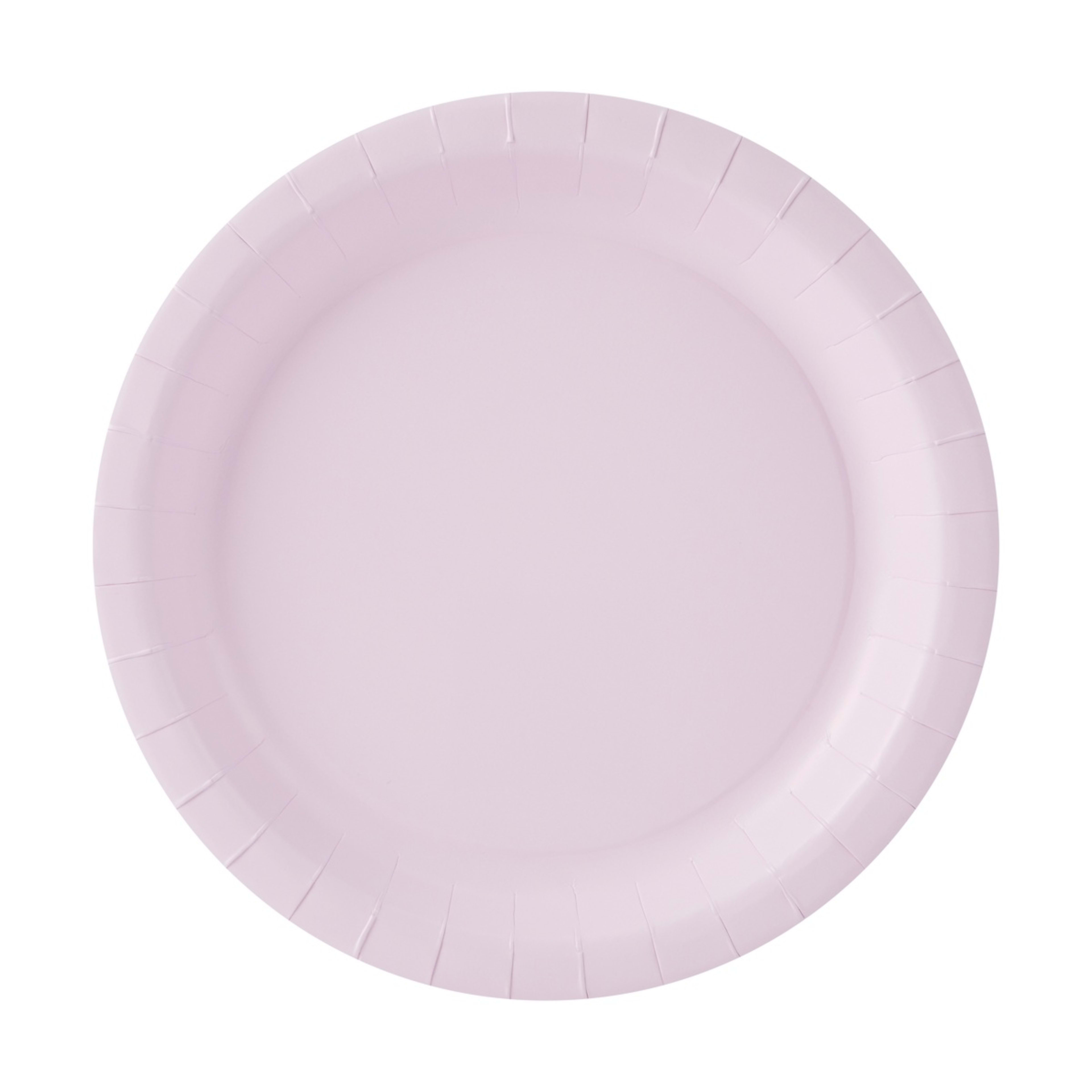 1 16 Piece Pastel Purple Paper Plates