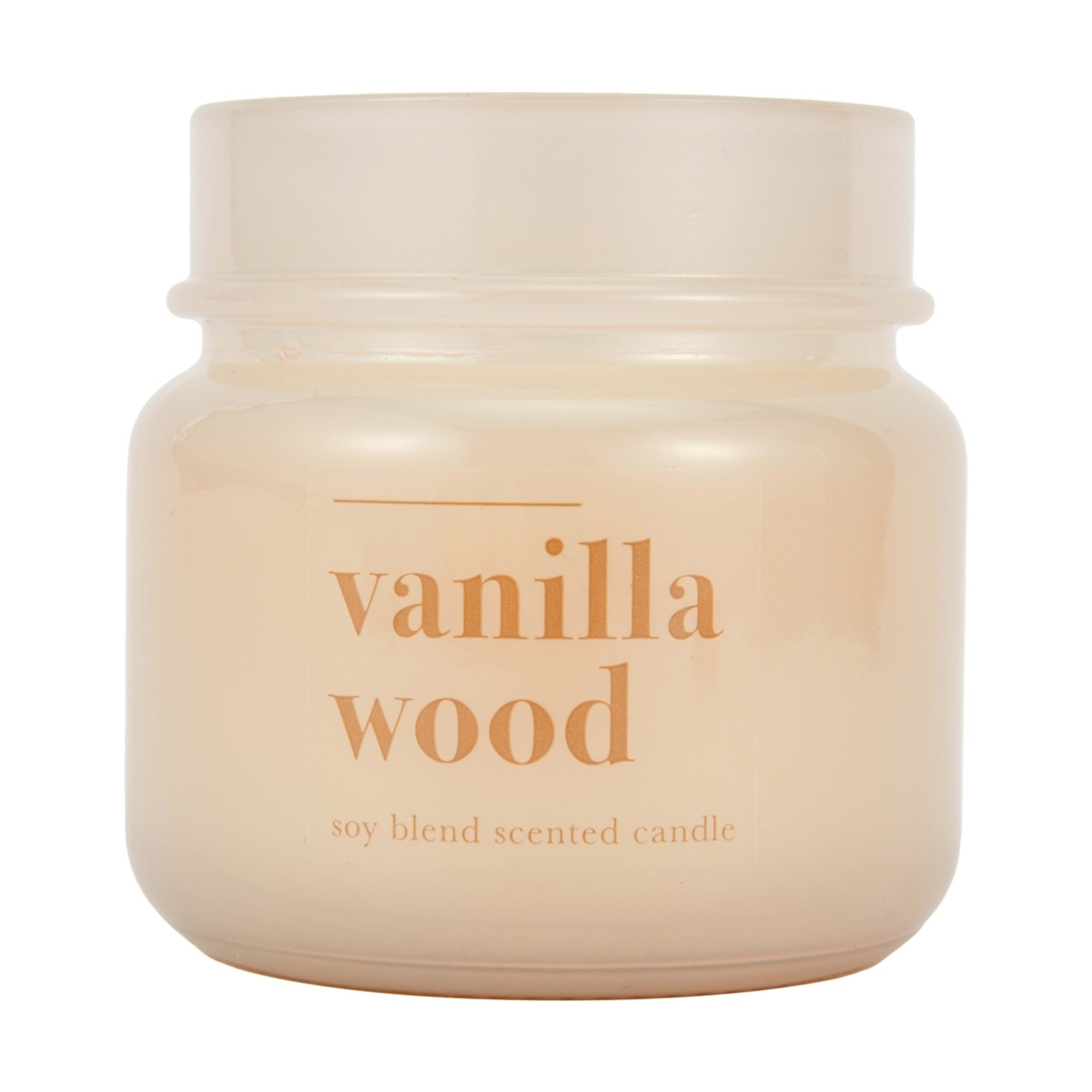 4 Vanilla Wood Soy Blend Scented Jar Candle, 4 of 7