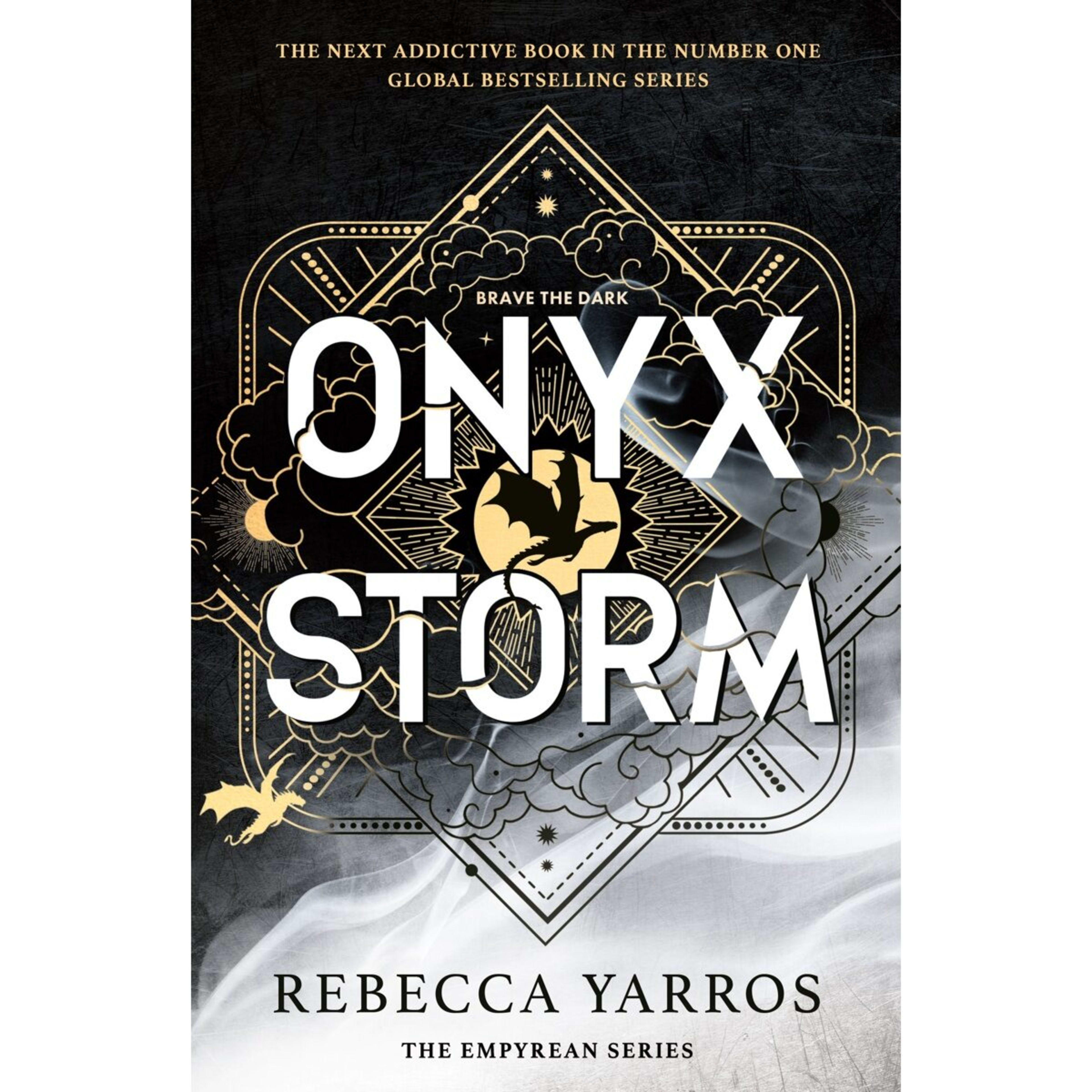 1 The Empyrean Series: Brave The Dark Onyx Storm by Rebecca Yarros - Hardback Book