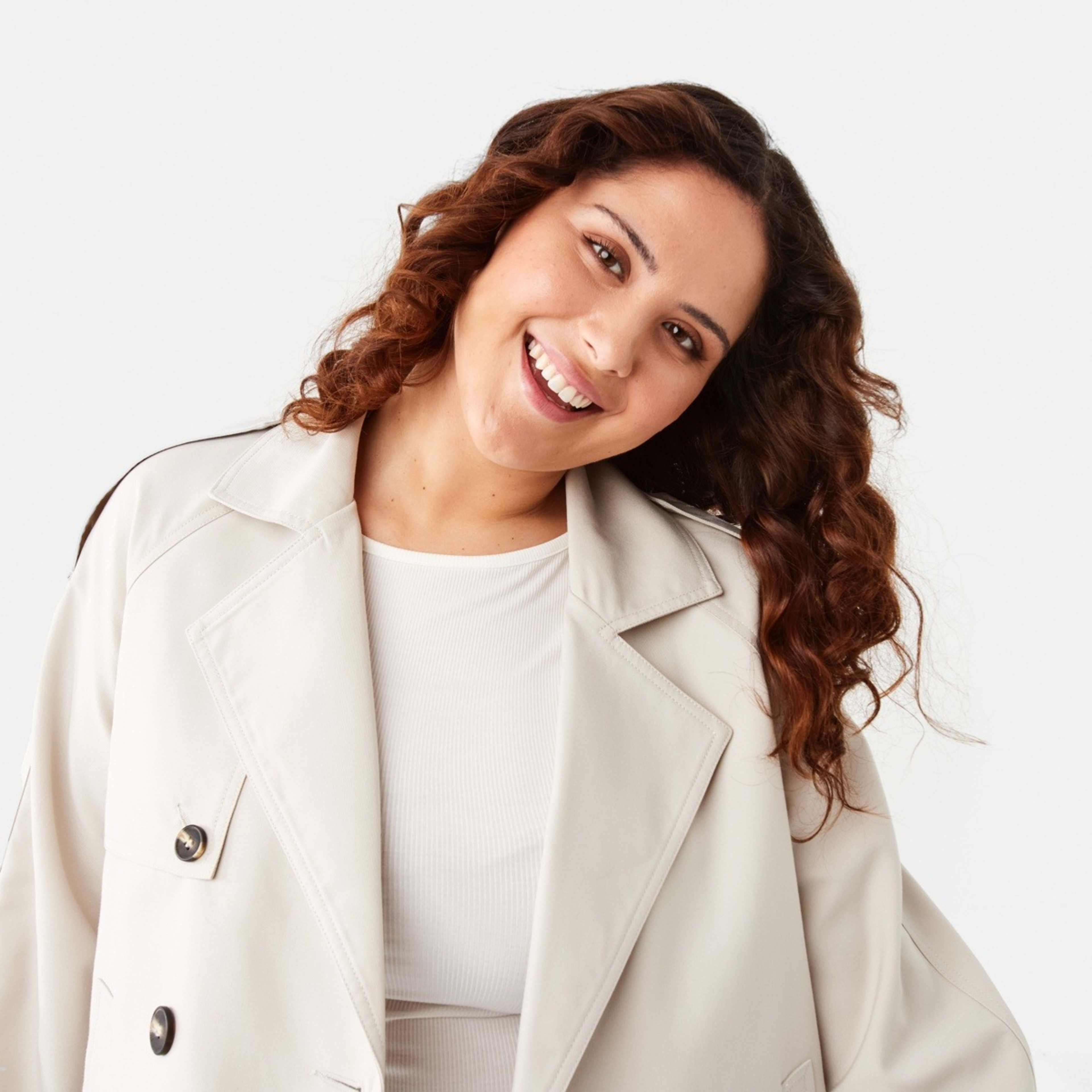 5 Crop Trench Coat Ecru, 5 of 10