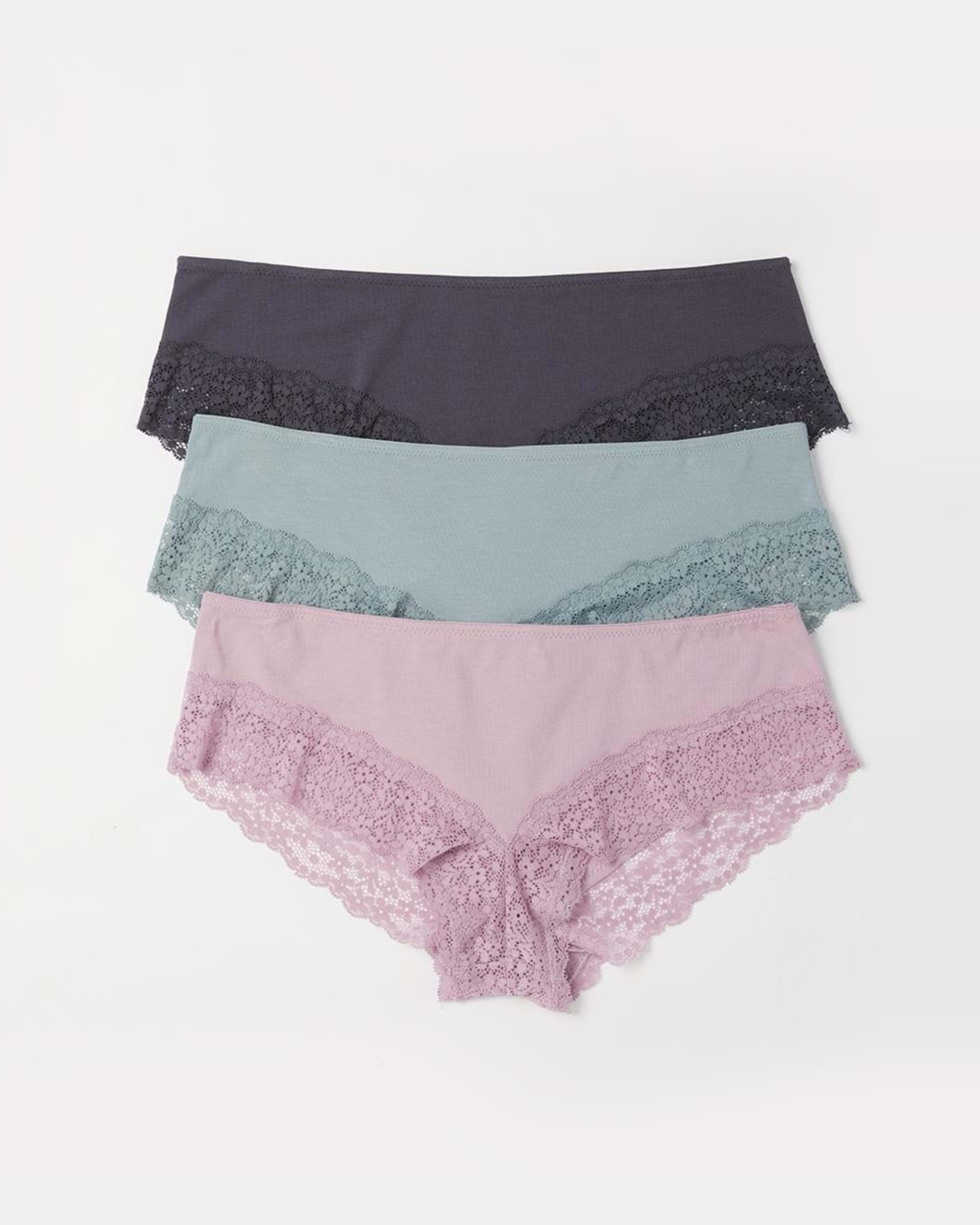 3 Pack Boyleg Briefs Kmart