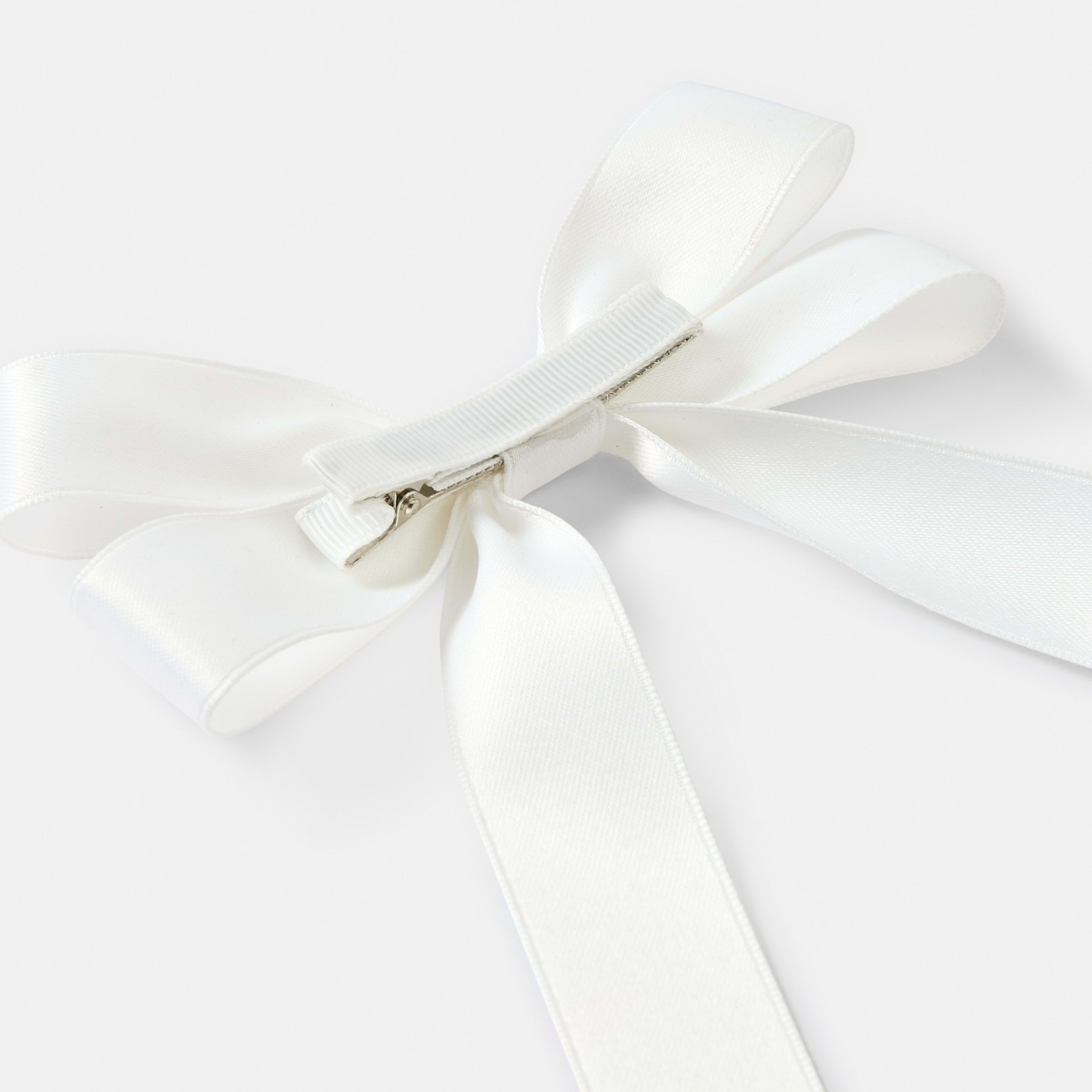 3 Cream Large Bow Hair Clip, 3 of 4