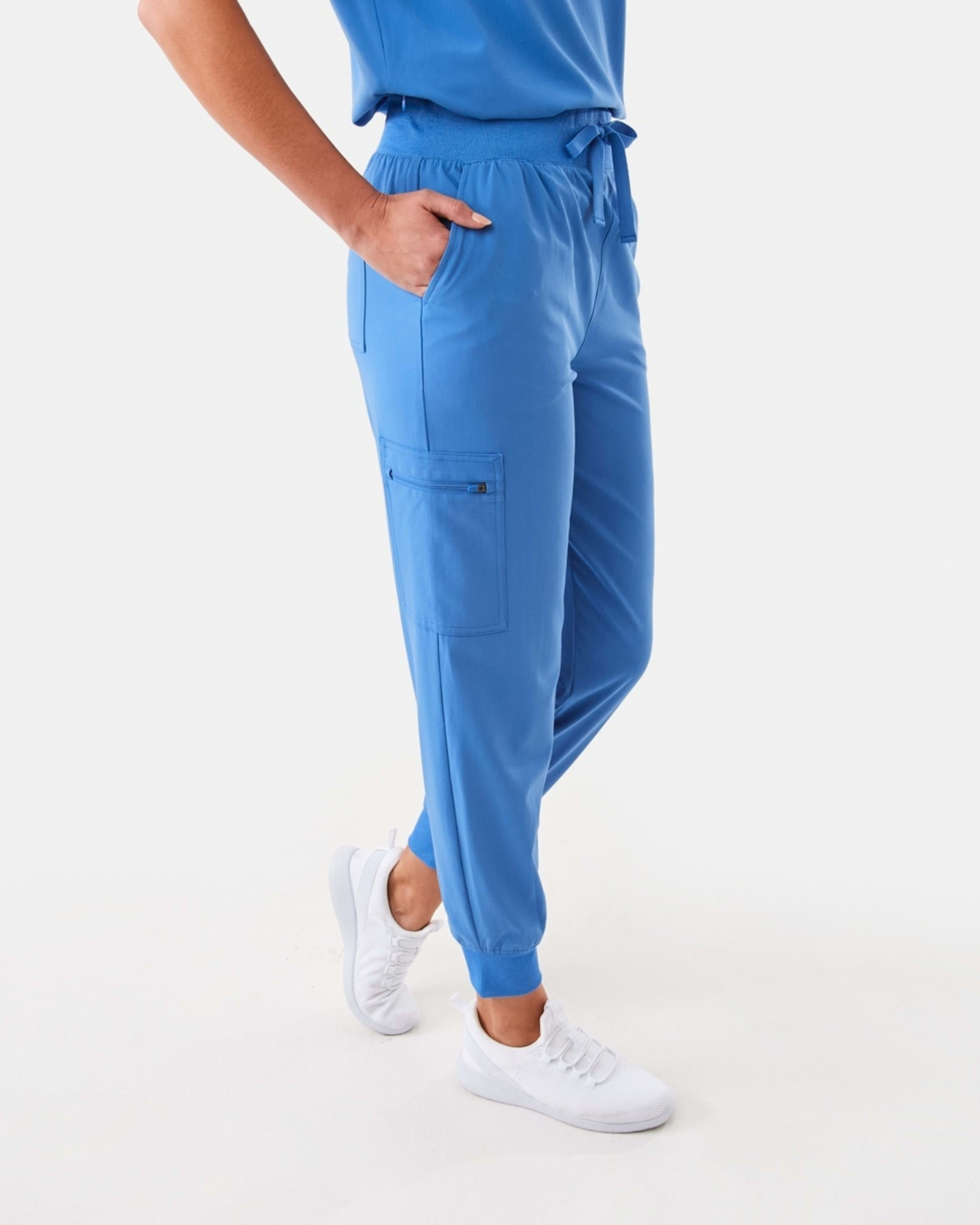 2 Work Jogger Scrub Pants Blu Palace, 2 of 8