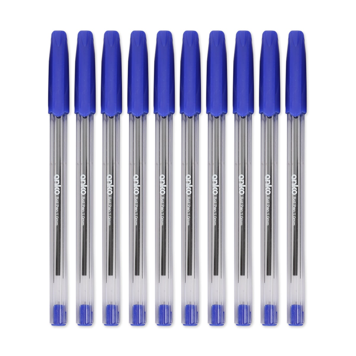 10 Pack Ballpoint Pens Blue Kmart NZ