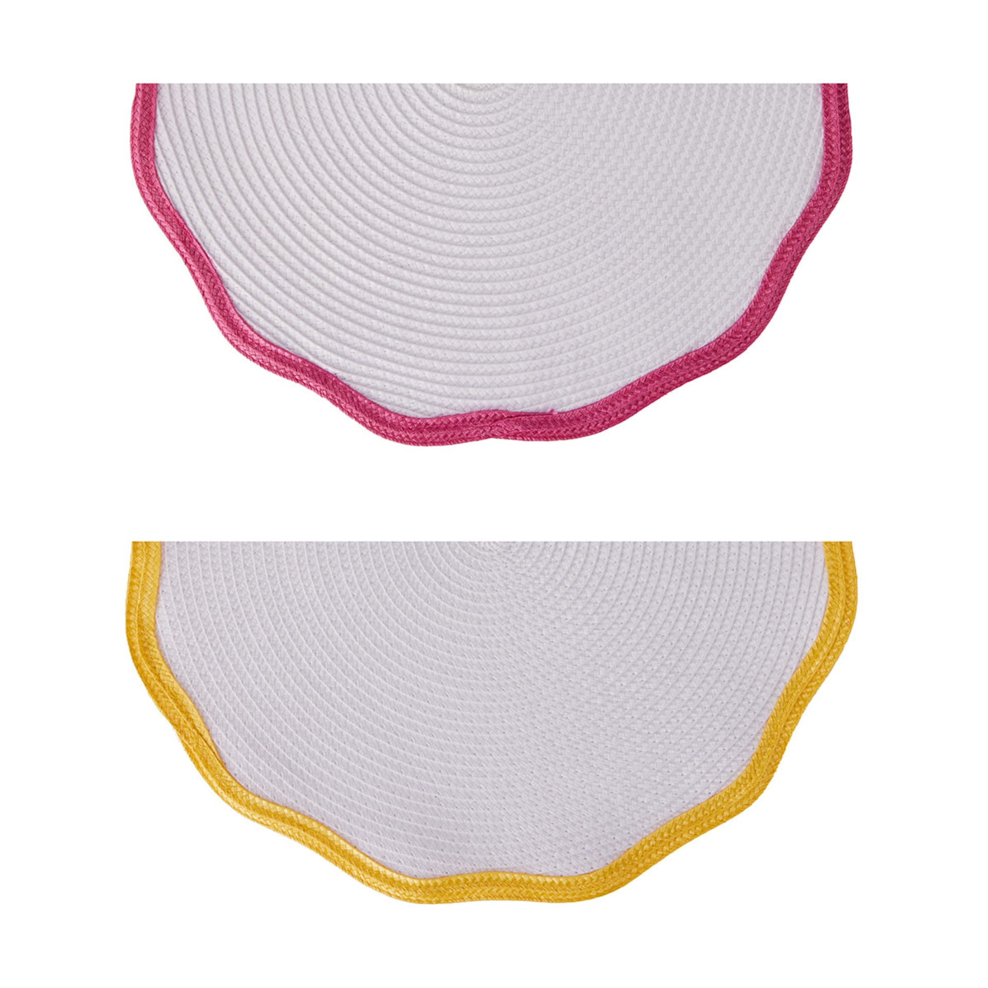 2 Pack Pink and Yellow Wavy Placemats Kmart