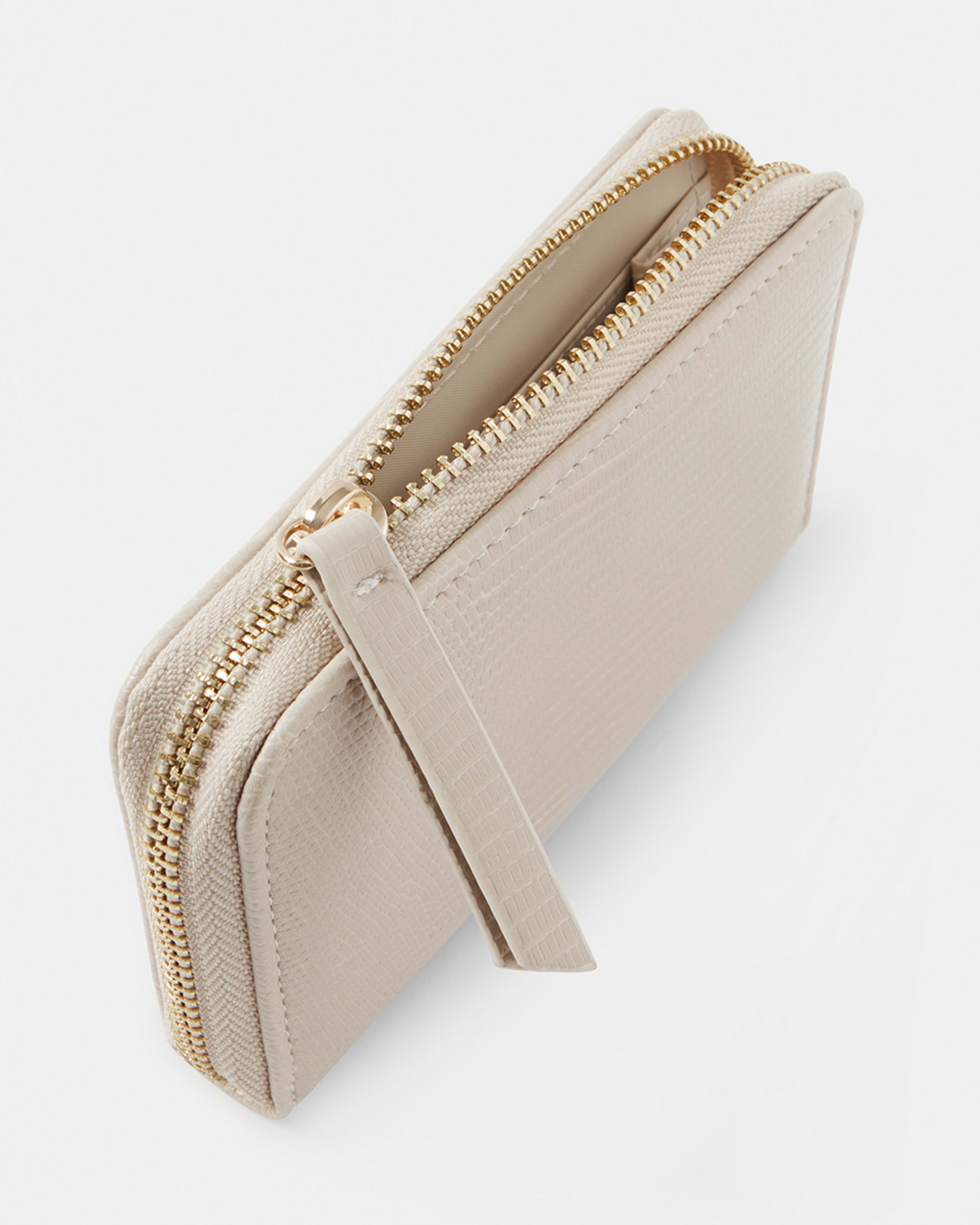 4 Mini Zip Purse Beige, 4 of 4