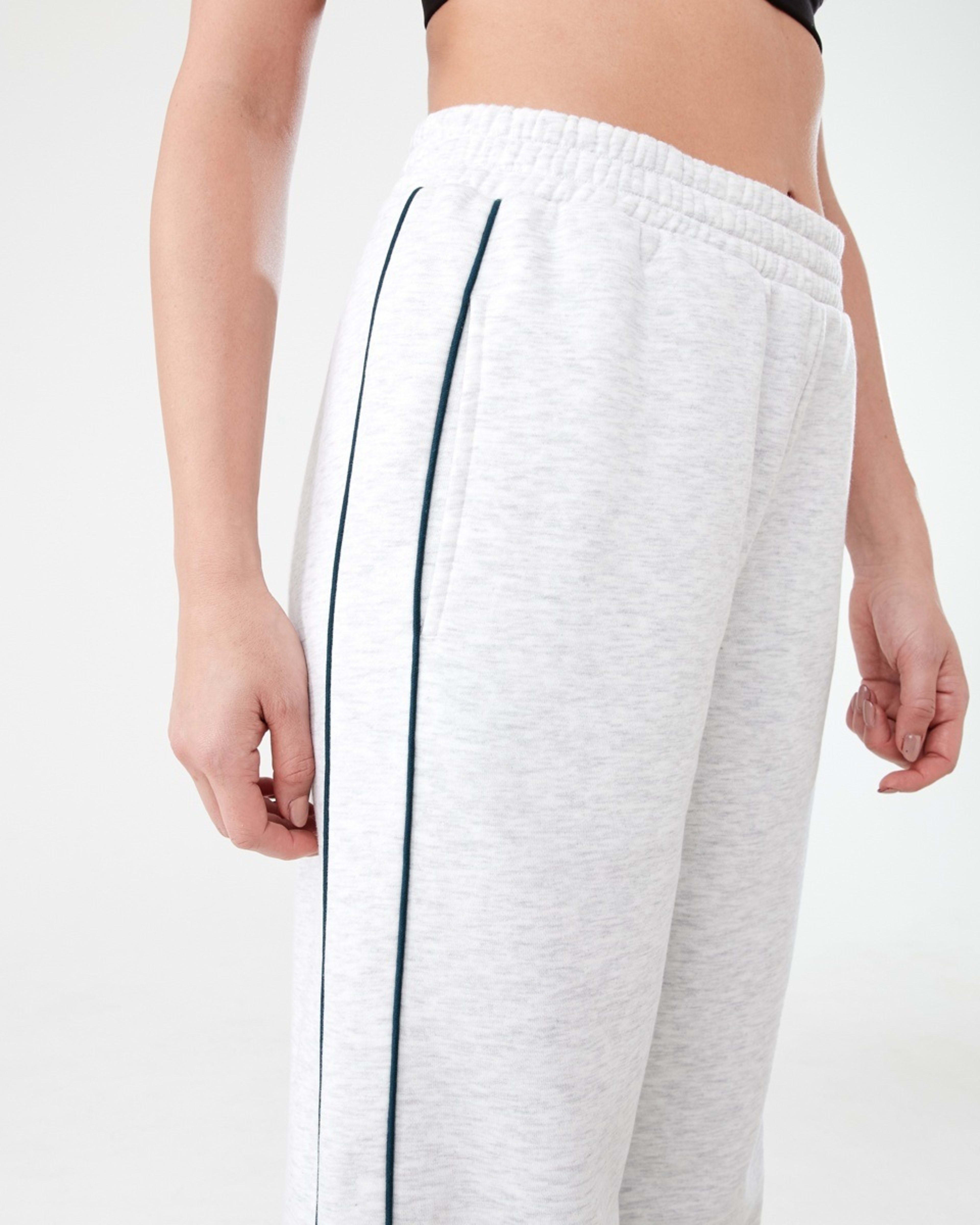 6 Toggle Hem Trackpants Wht Marle, 6 of 7