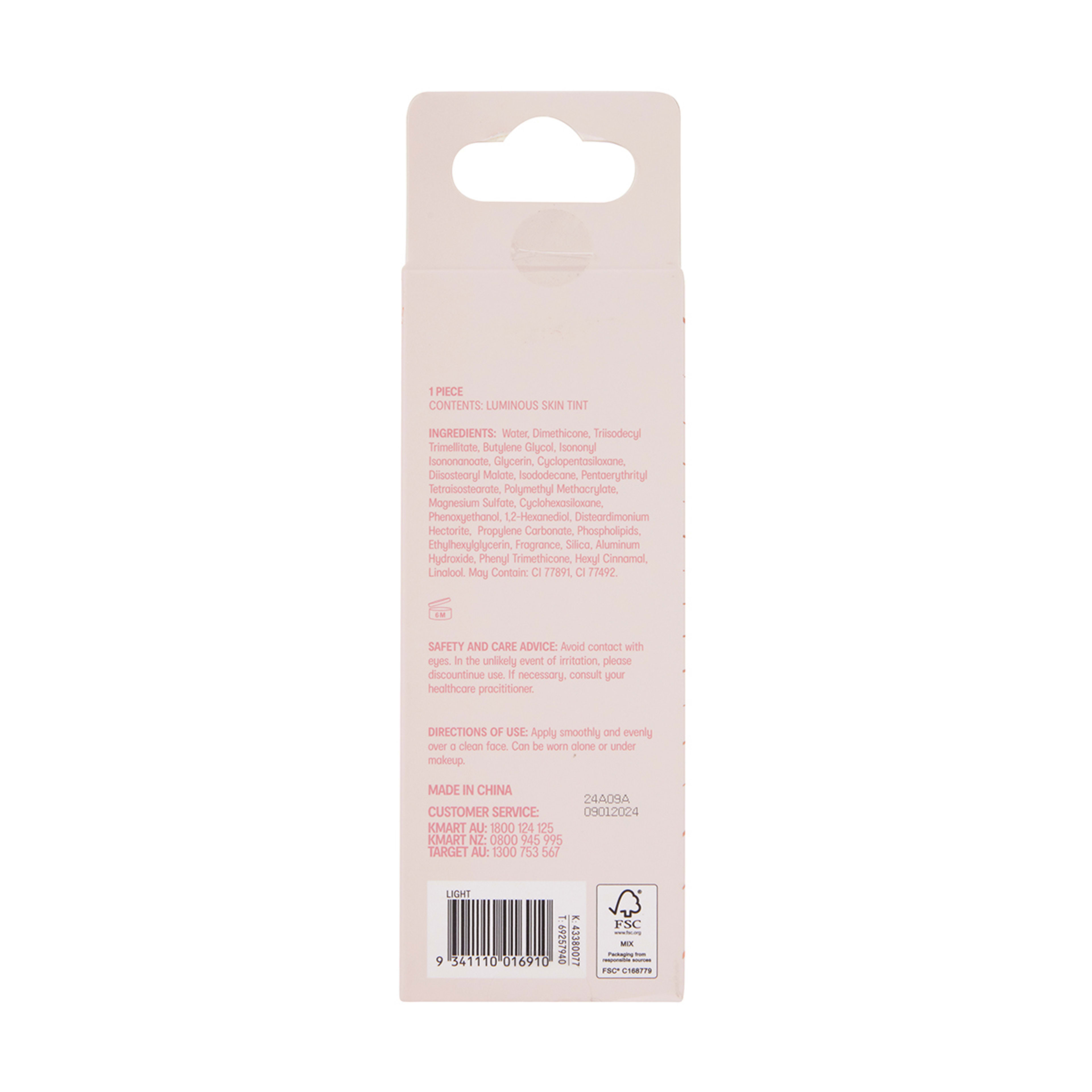 6 OXX Cosmetics Sparkling Rose Luminous Skin Tint - Light, 6 of 6