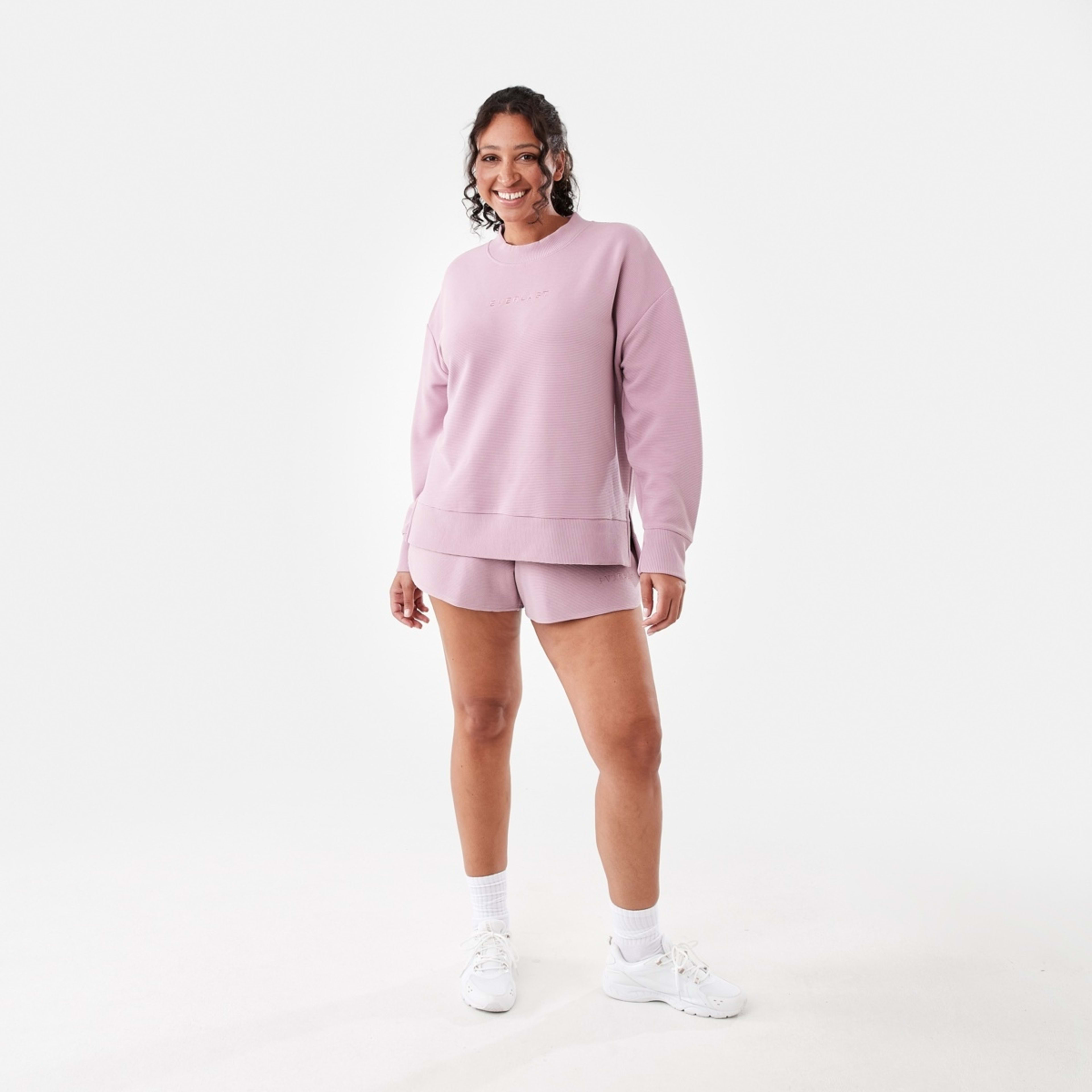 7 Everlast Womens Ottoman Crew Sweatshirt Everlast Dusty Pink, 7 of 7