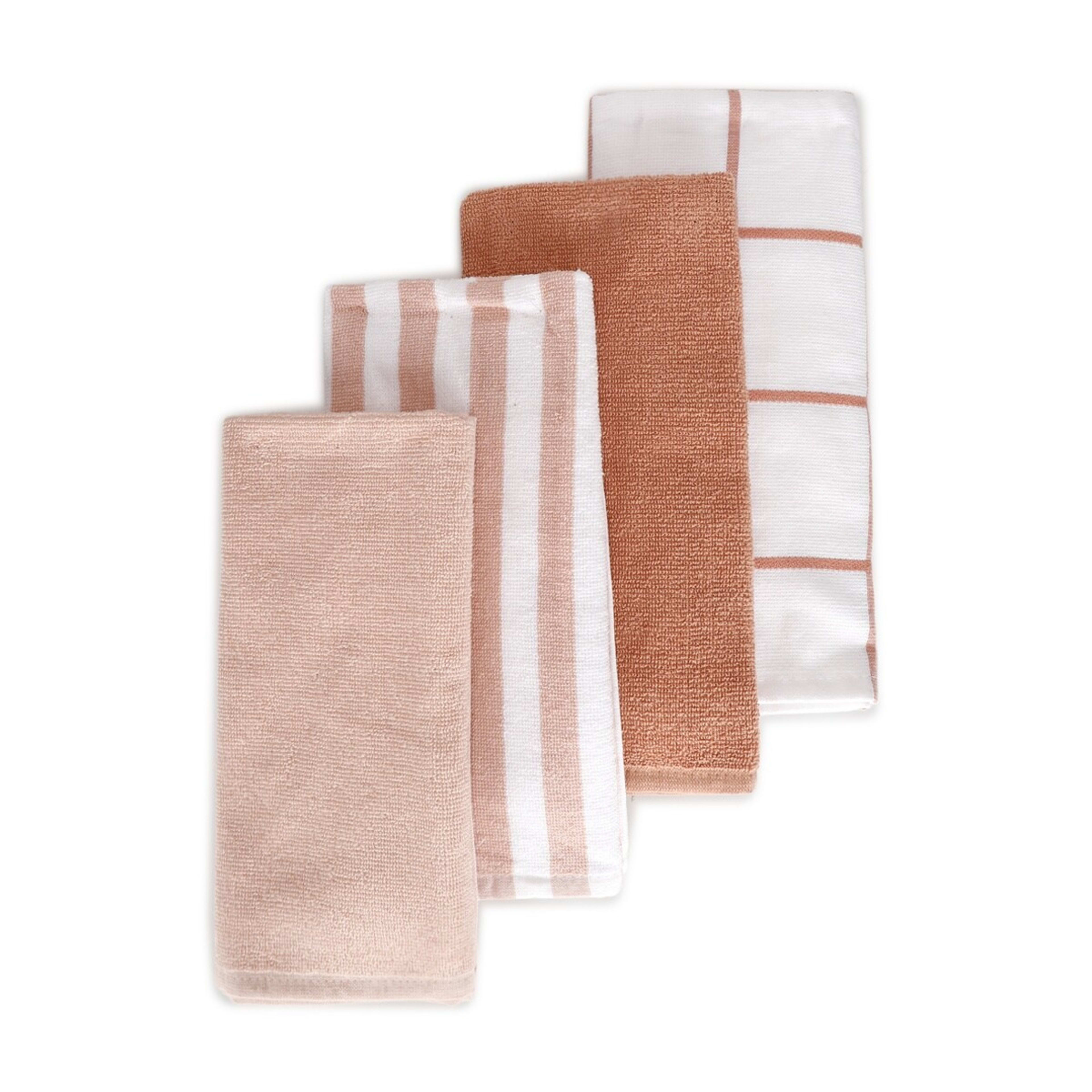 1 4 Pack Sunset Linear Terry Tea Towels