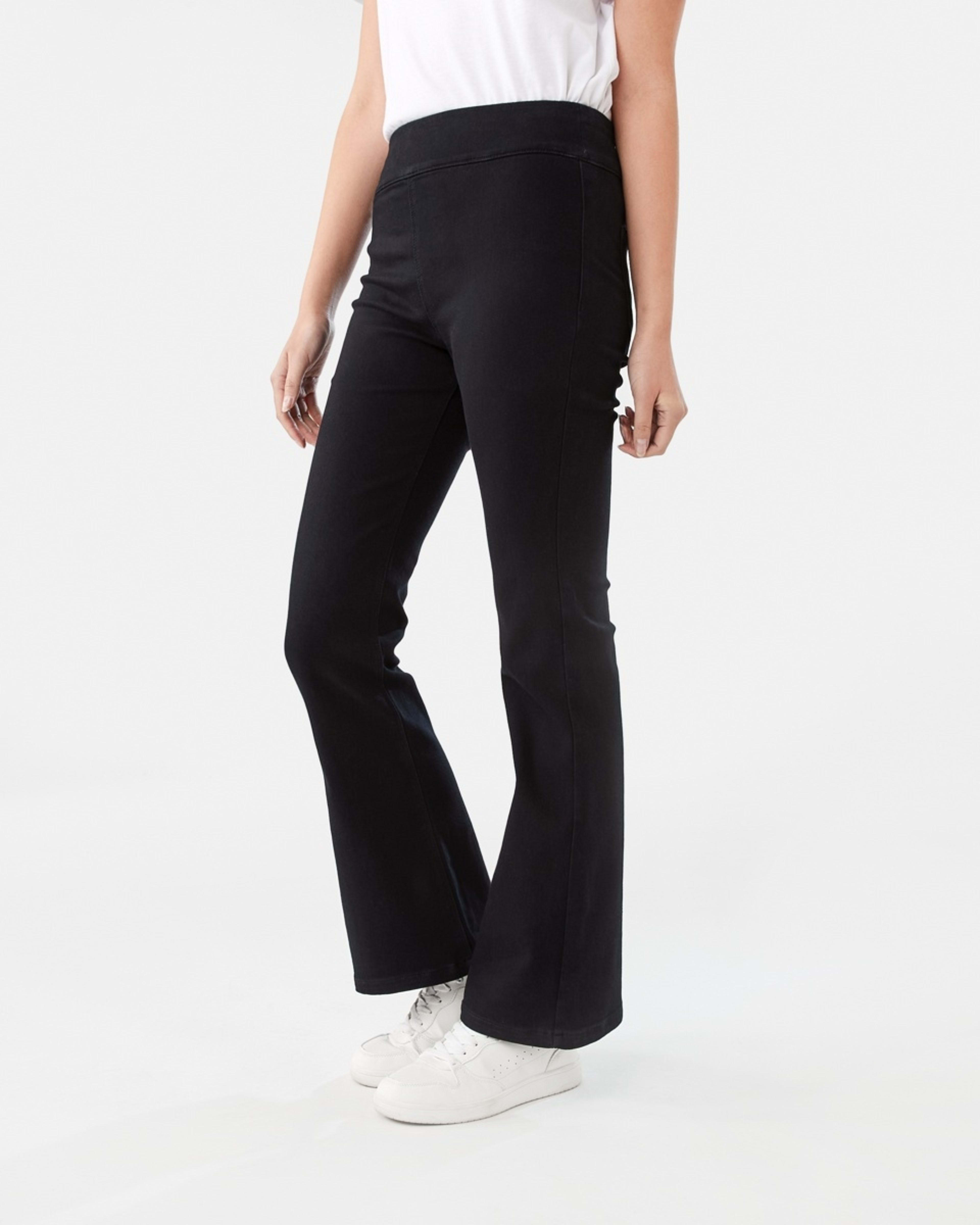 3 Flare Denim Jeggings BLACK, 3 of 8