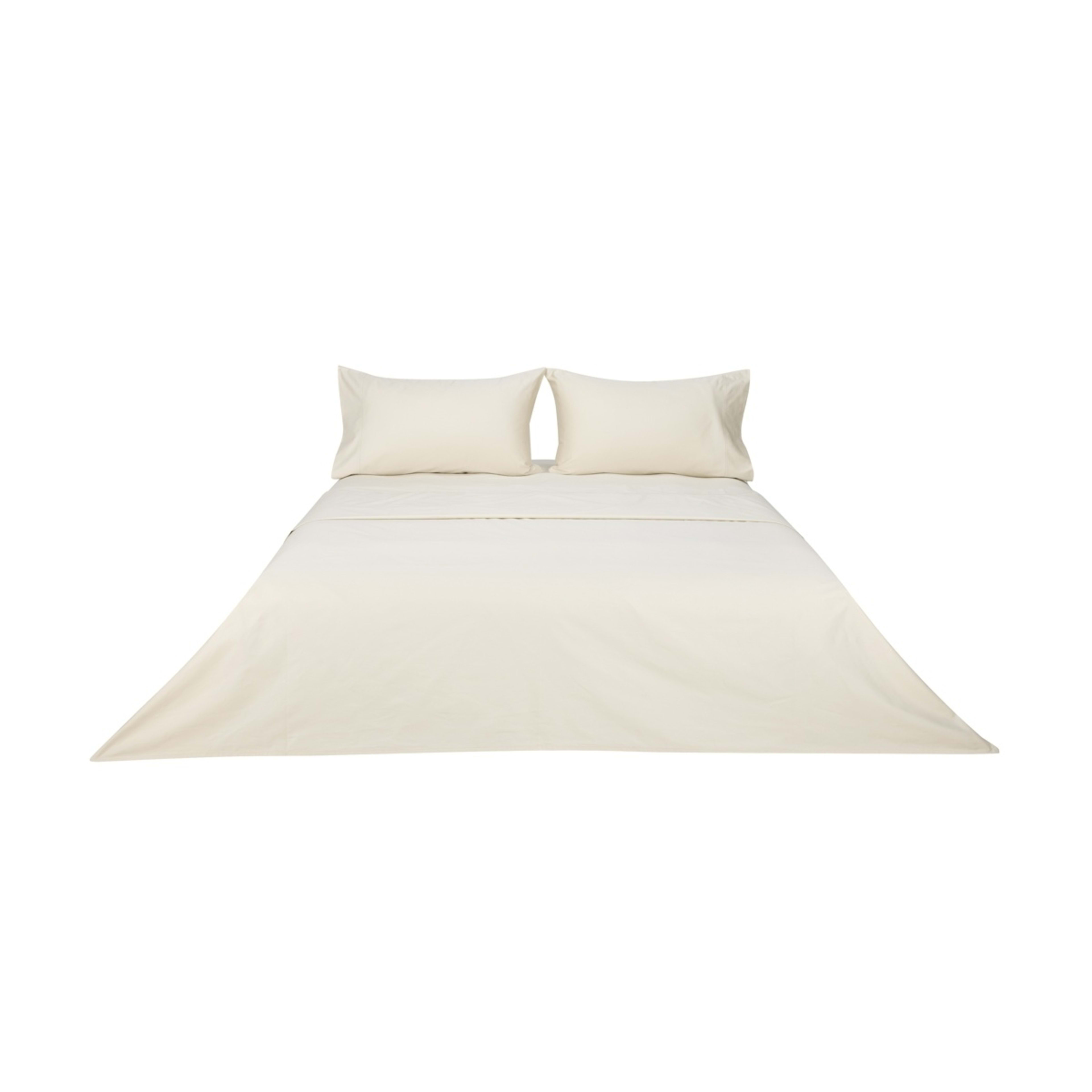 6 500 Thread Count Australian Grown Cotton Sheet Set - Double Bed, Sand, 6 of 7