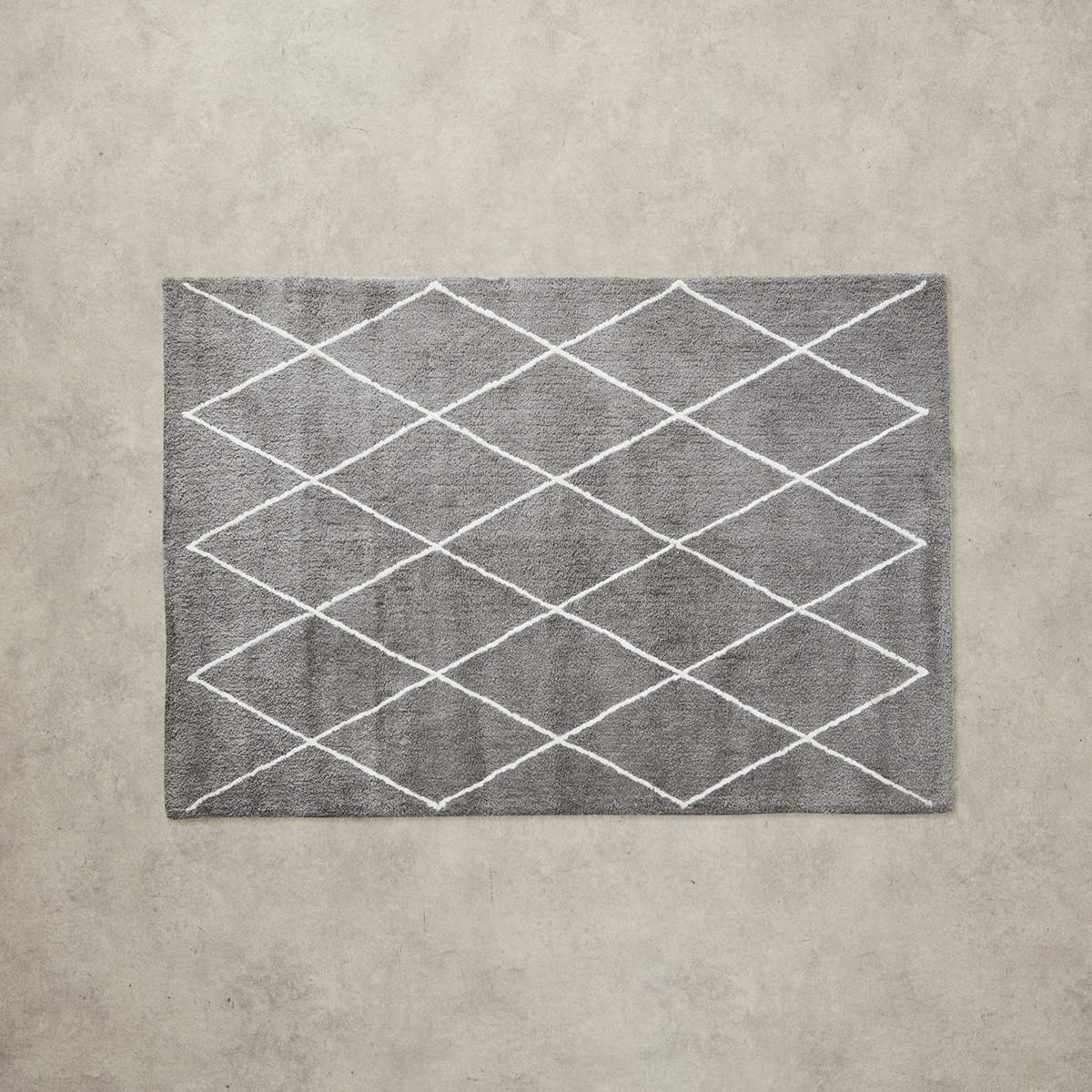 4 Trellis Shag Rug - Grey, Large - 235cm x 160cm, 4 of 7