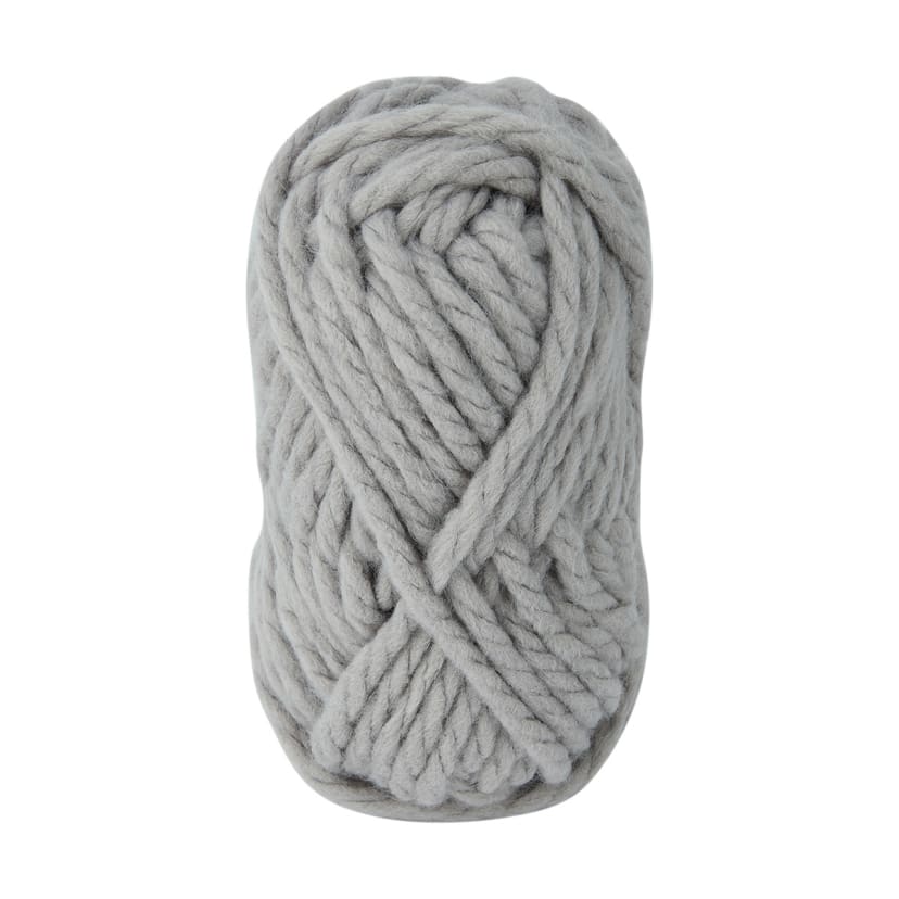 Super Chunky Acrylic Yarn Grey Kmart