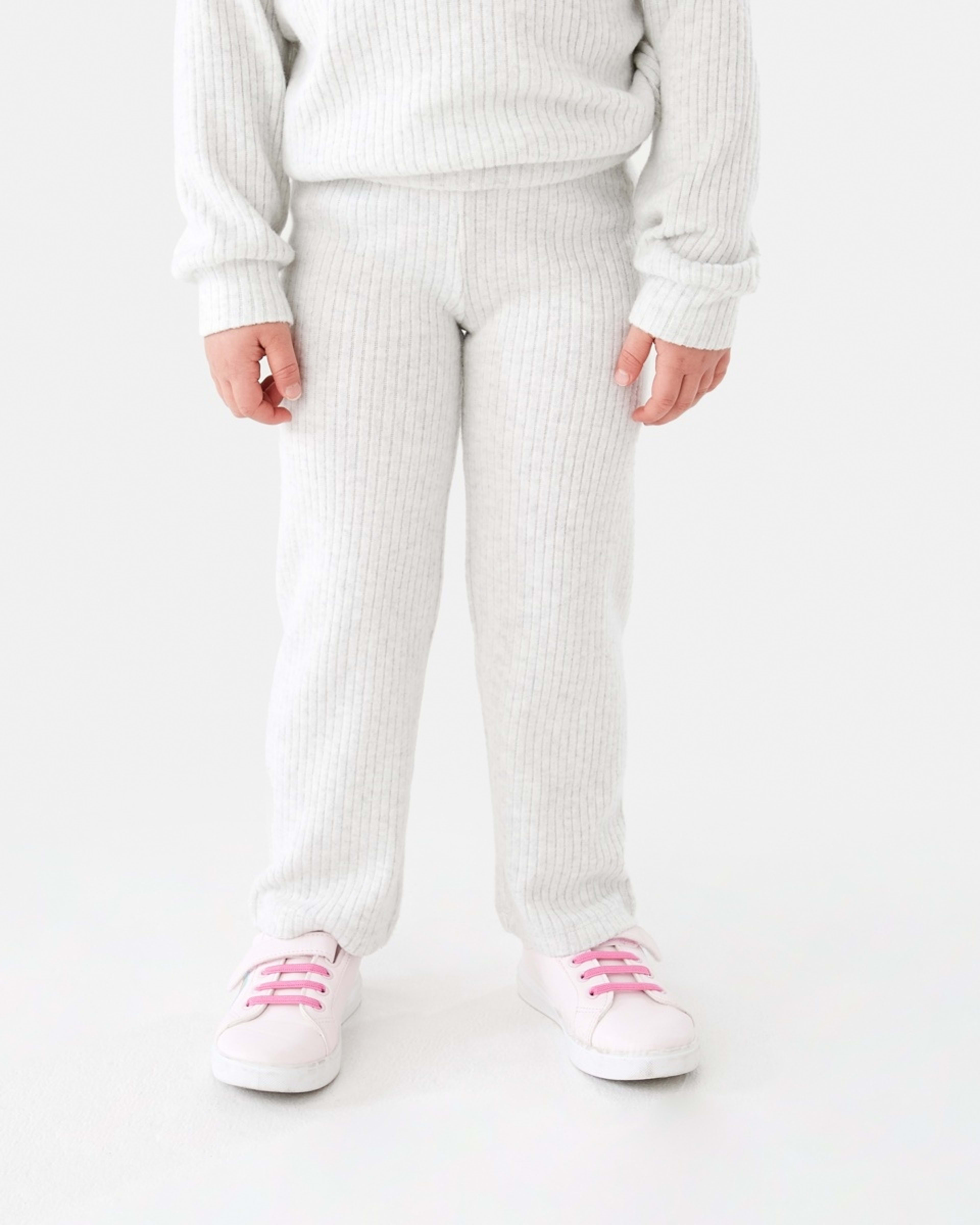1 Wide Leg Brushed Leggings Wht Marle, 1 of 8