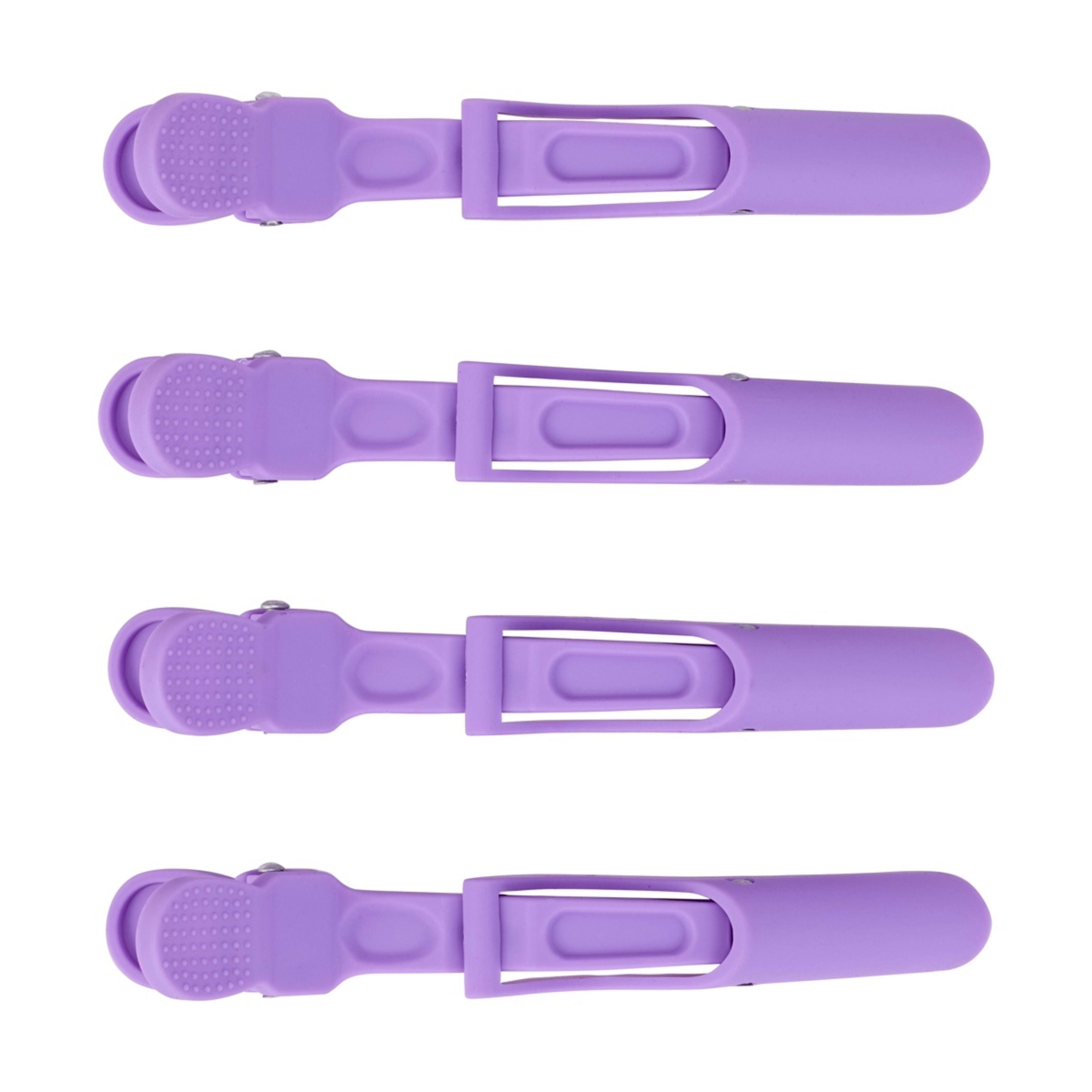 1 OXX Haircare 4 Pack Purple Hair Sectioning Clips