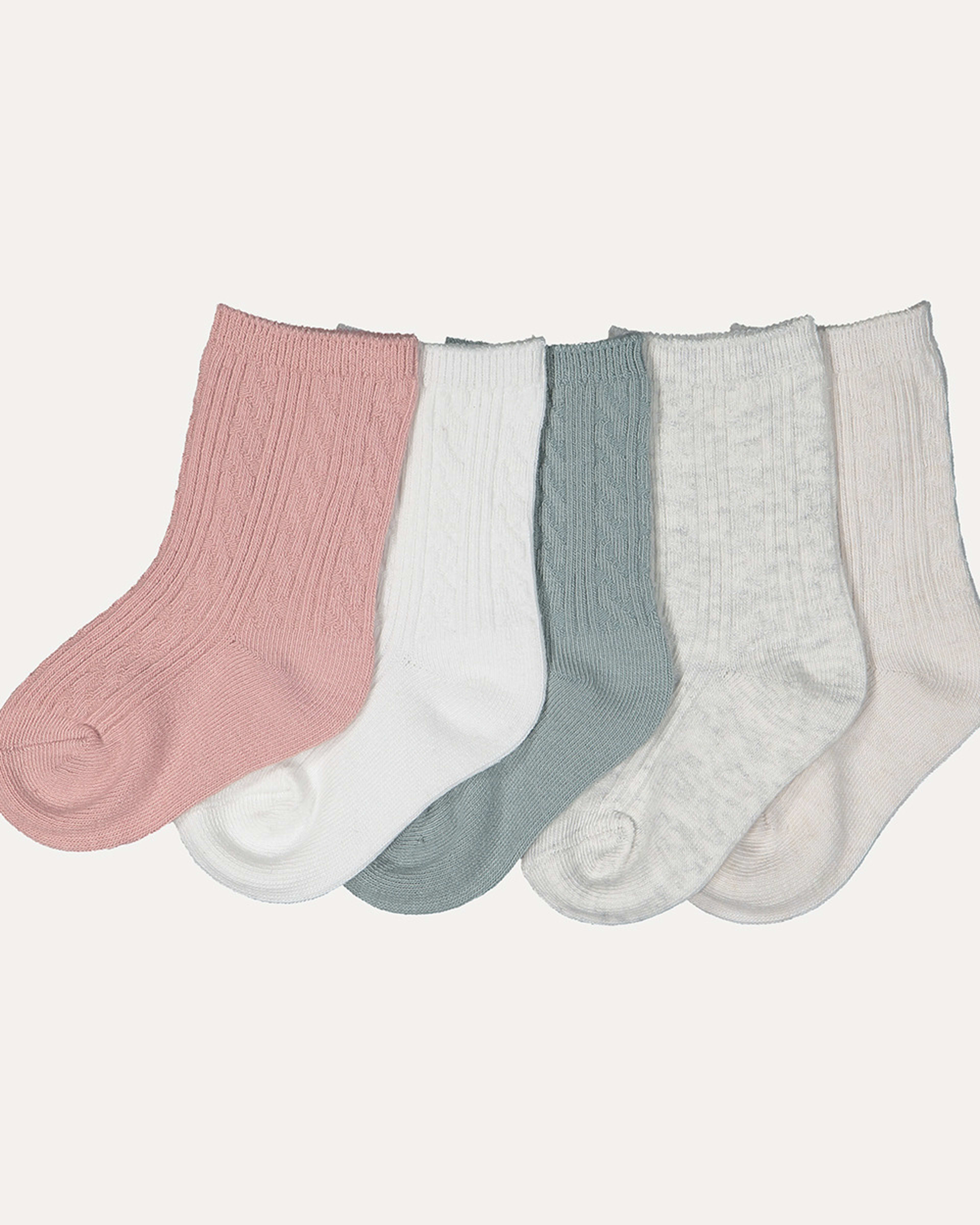 5 Pack Unisex Cable Crew Socks Kmart