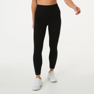 Kmart Active Womens Seamfree Rib Leggings-Black Size: 16