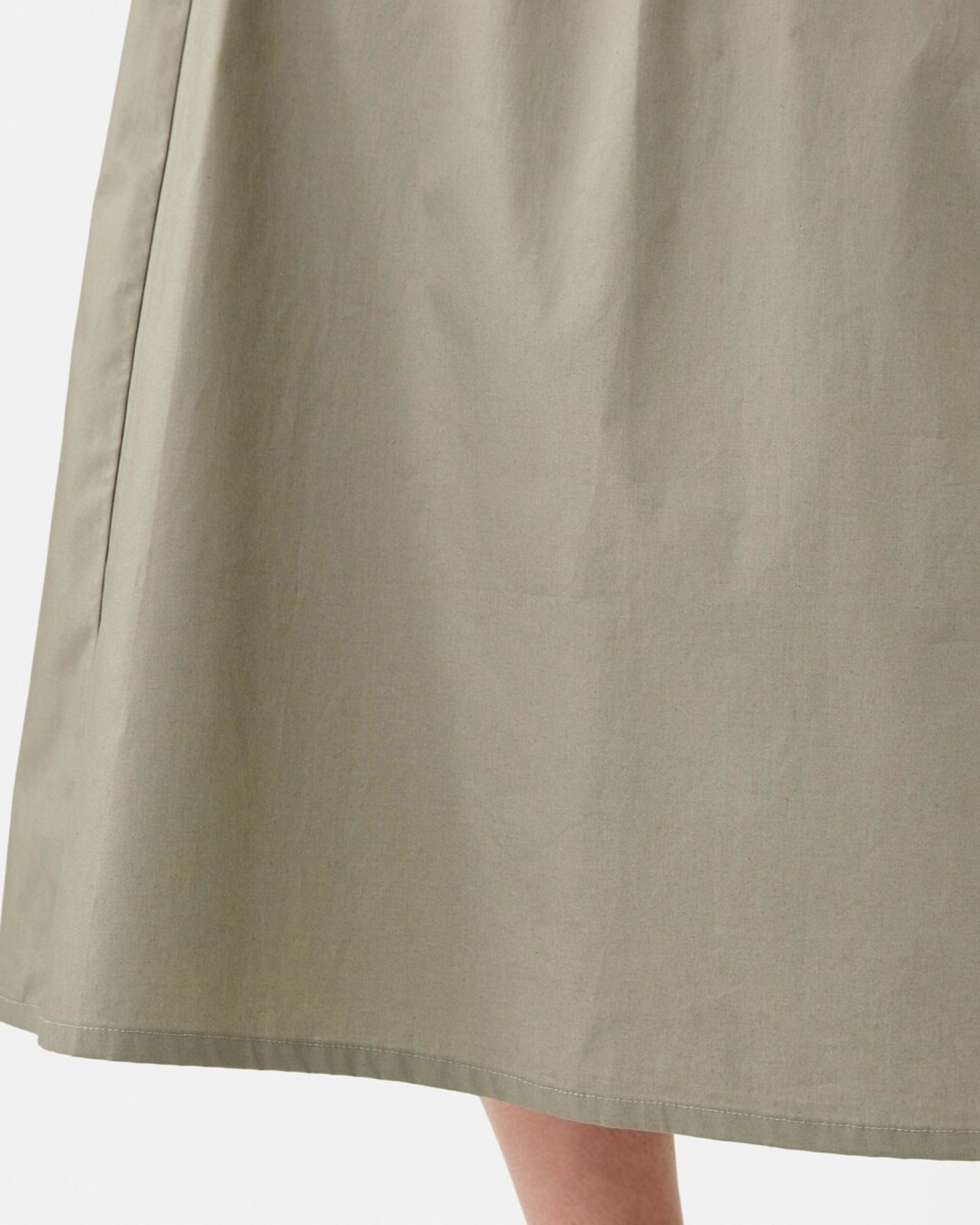 8 Sleeveless Shirred Knit Woven Midi Dress PAVEMENT GREY, 8 of 8