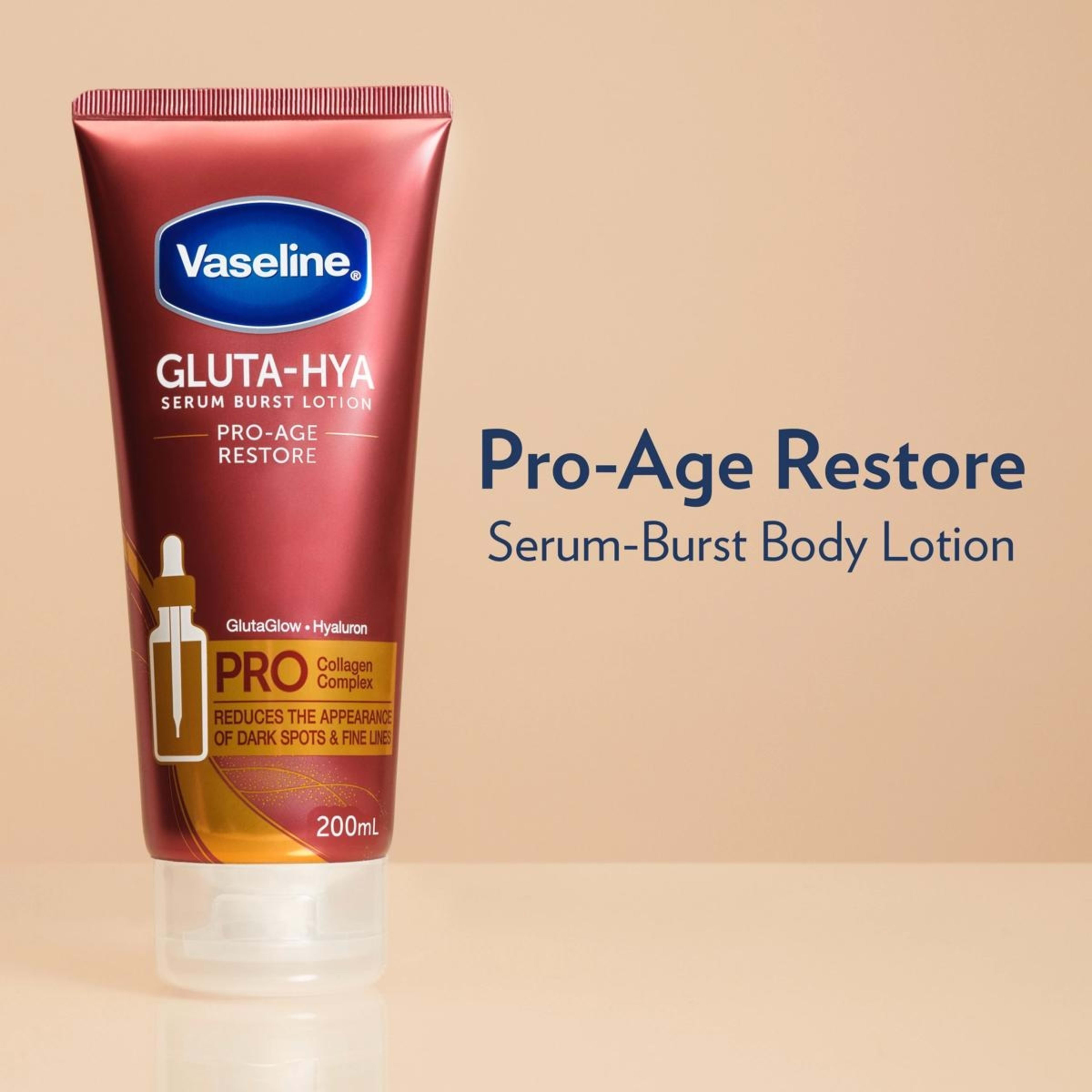 Vaseline Gluta-Hya Serum Burst Pro-Age Restore Body Lotion 200ml - Kmart