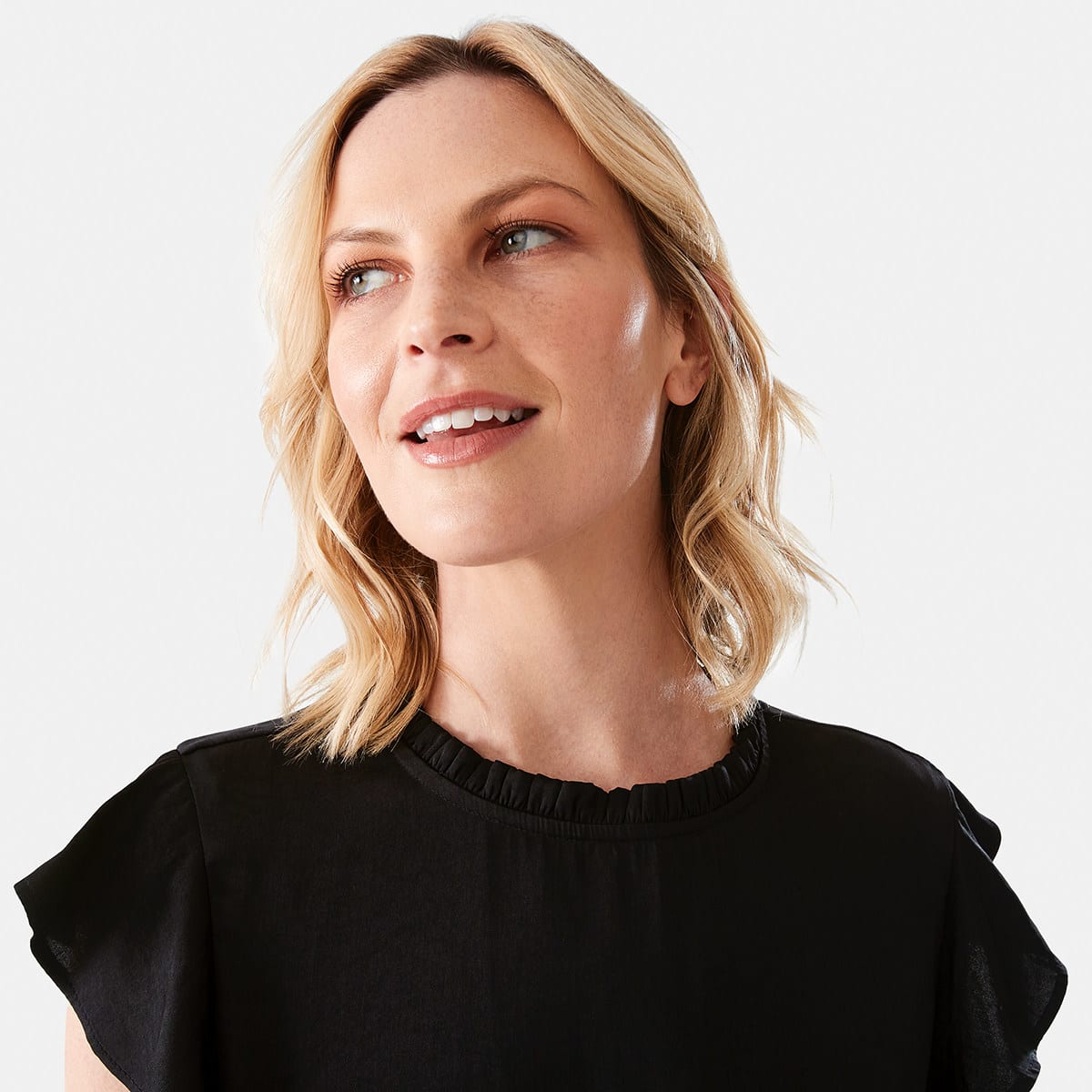 Sleeveless Satin Frill Top Kmart