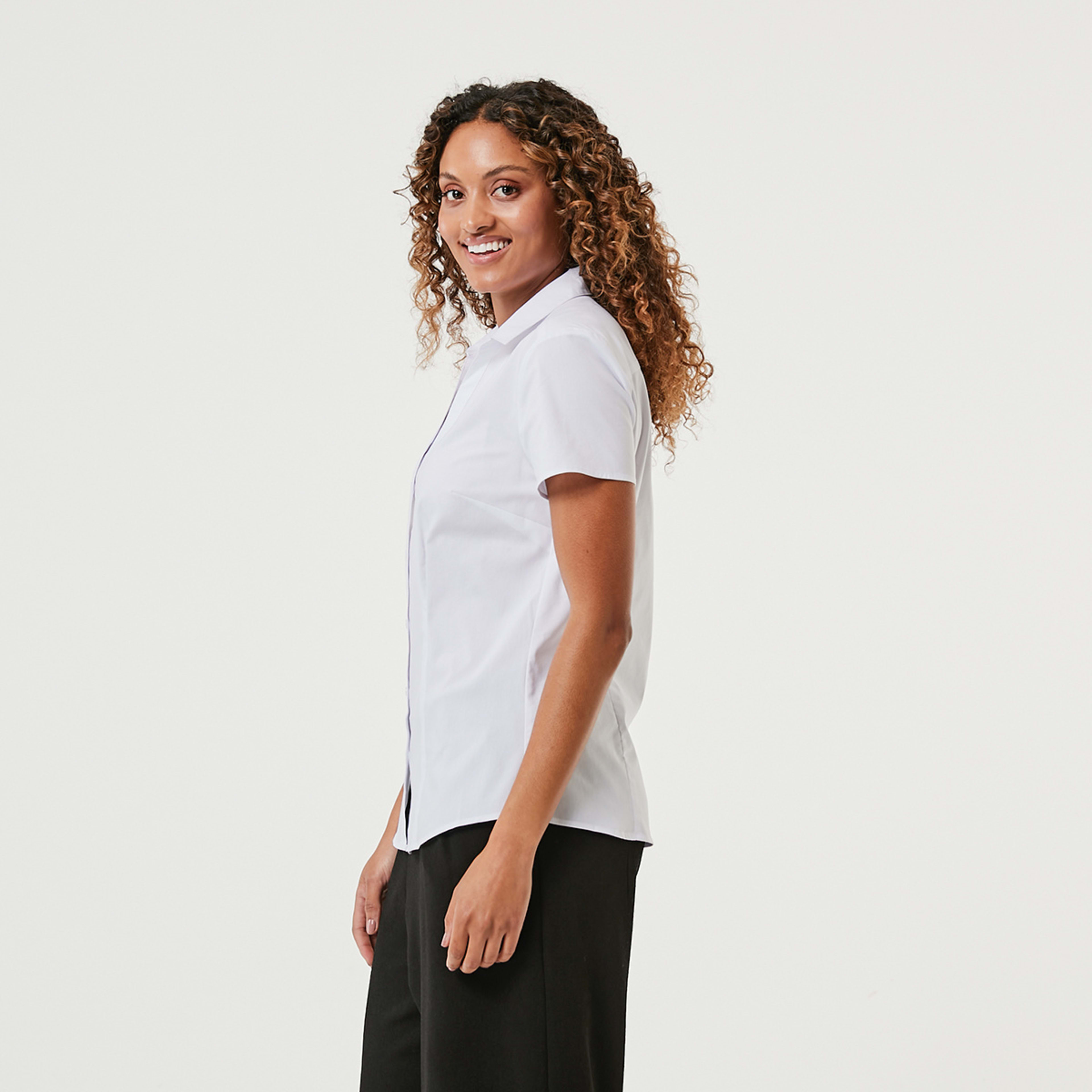 4 Short Sleeve Work Shirt White, 4 of 7