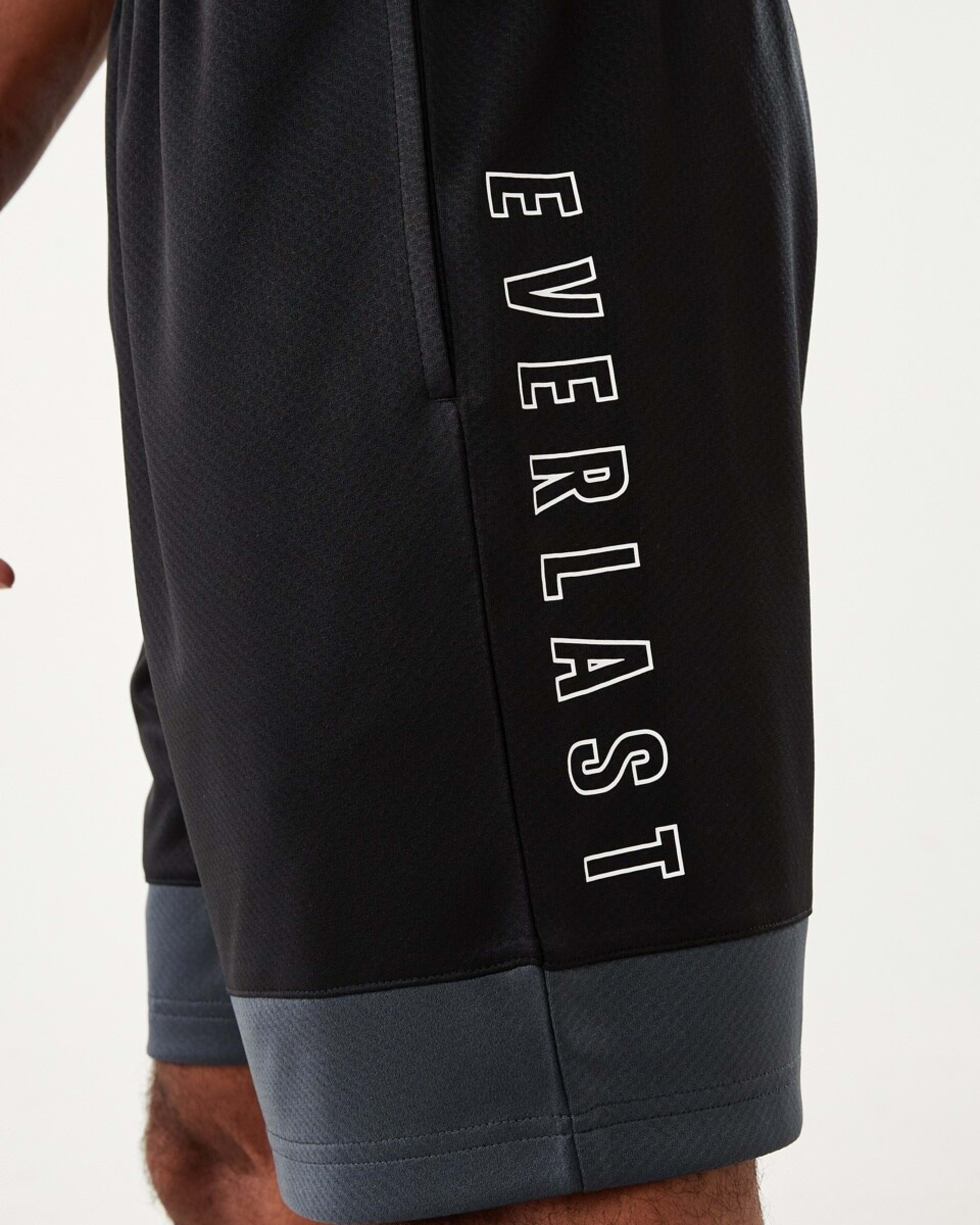 6 Everlast Mens Mesh Panelled Shorts EVER BLACK, 6 of 7