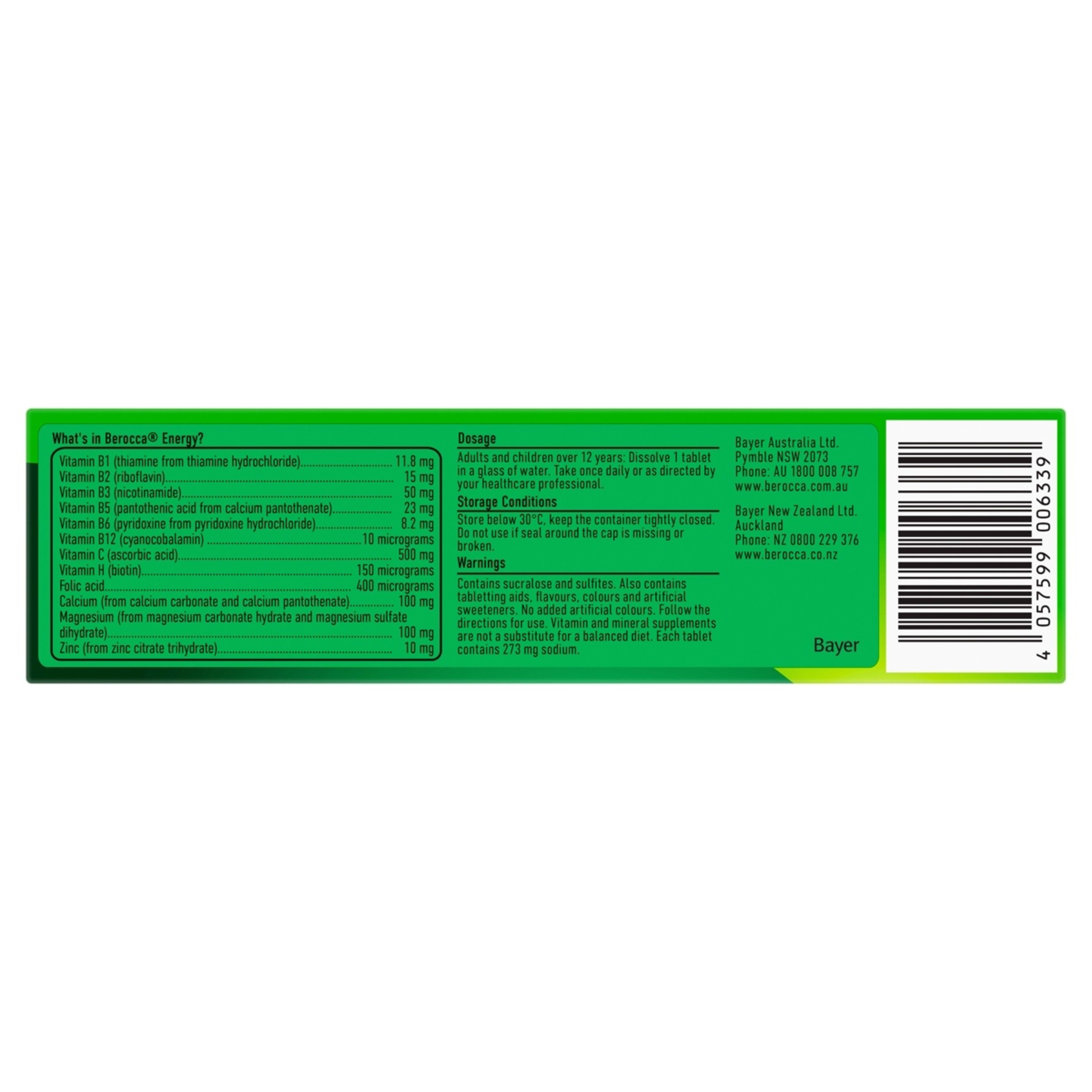 5 15 Pack Berroca Energy Orange Flavour Effervescent Tablets, 5 of 10