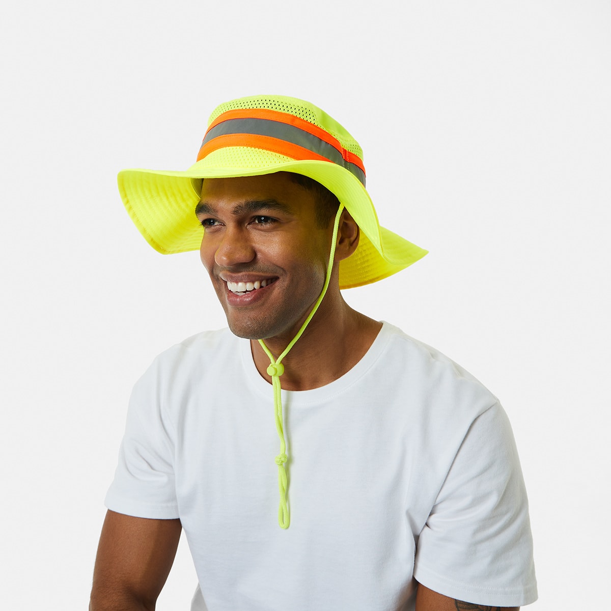 High Visibility Wide Brim Fabric Hat Kmart