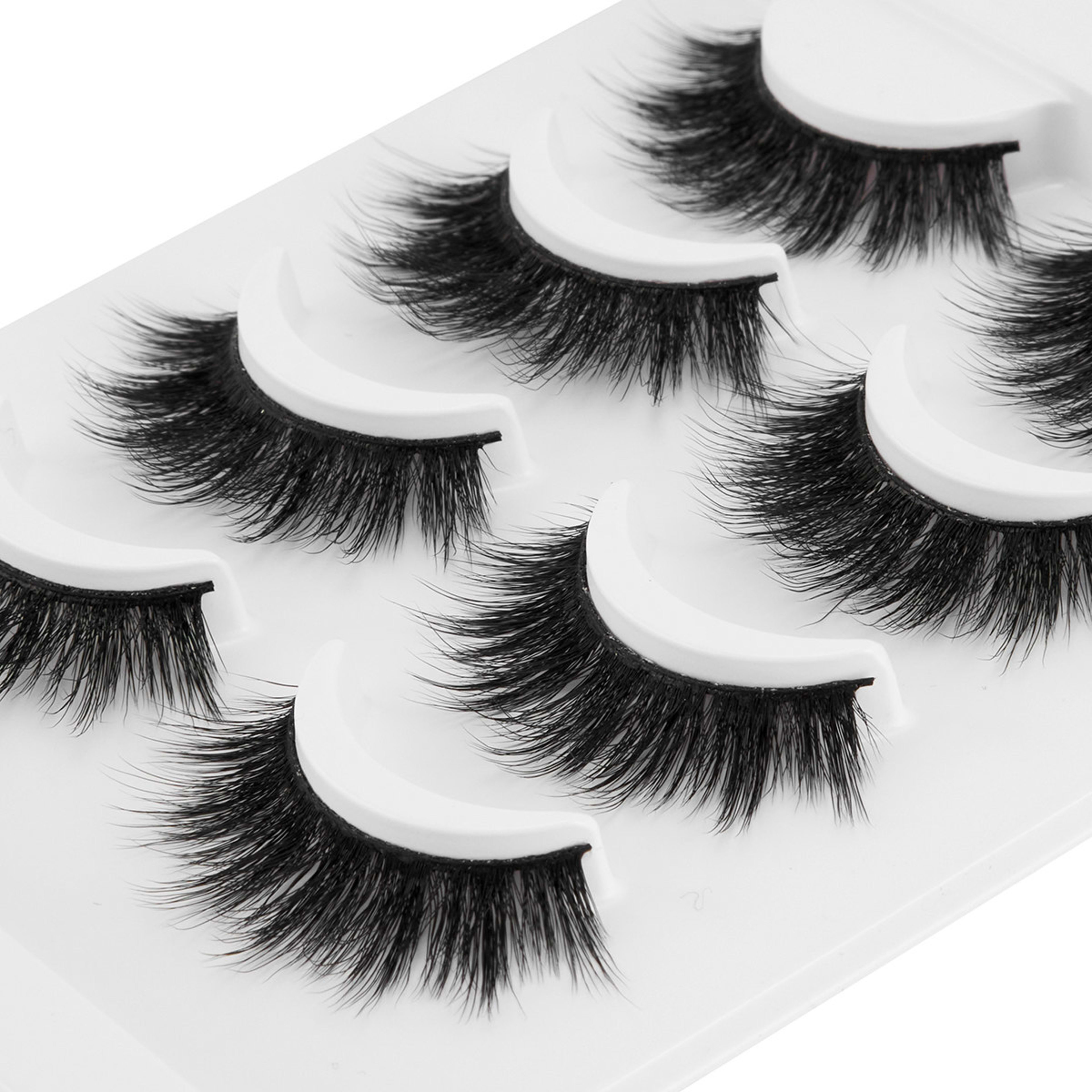 4 OXX Cosmetics 4 Pack 3D Faux Mink False Lashes - No. 7-110, 4 of 5