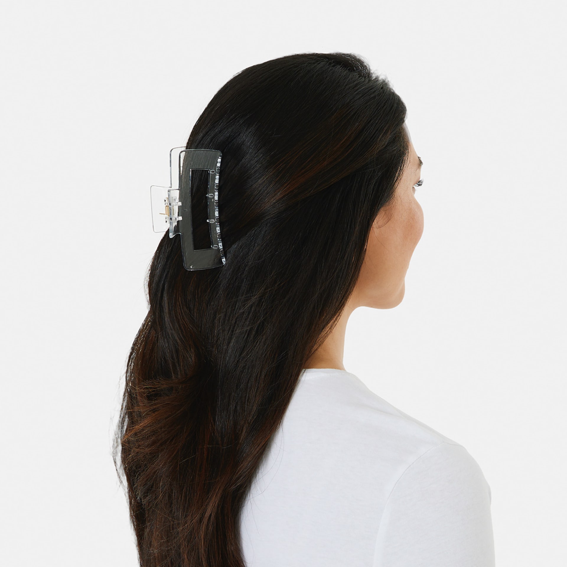 Rectangle Claw Hair Clip Clear Kmart