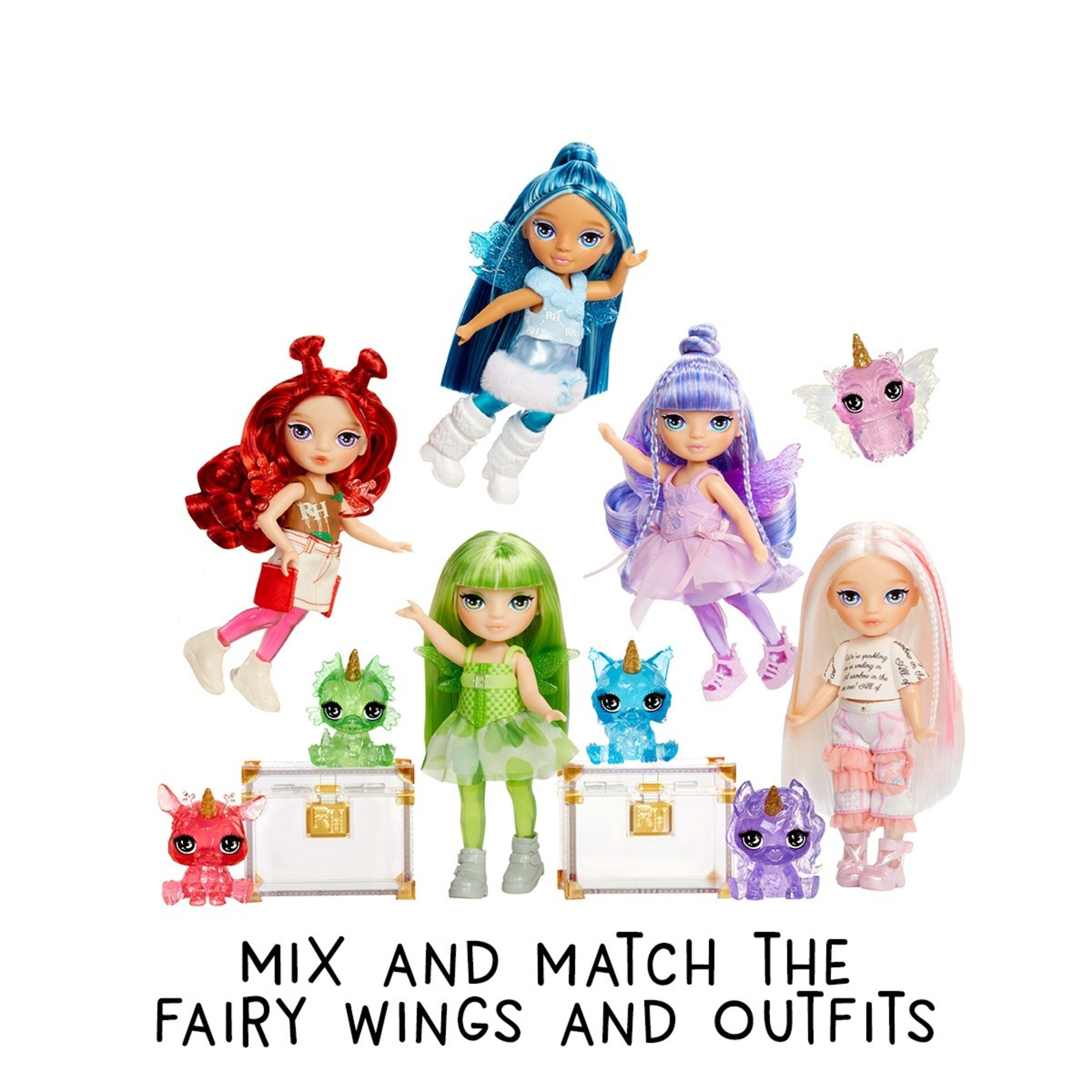 6 Rainbow High Littles: Rainbow Fantasy Fairies Doll Playset - Assorted, 6 of 6