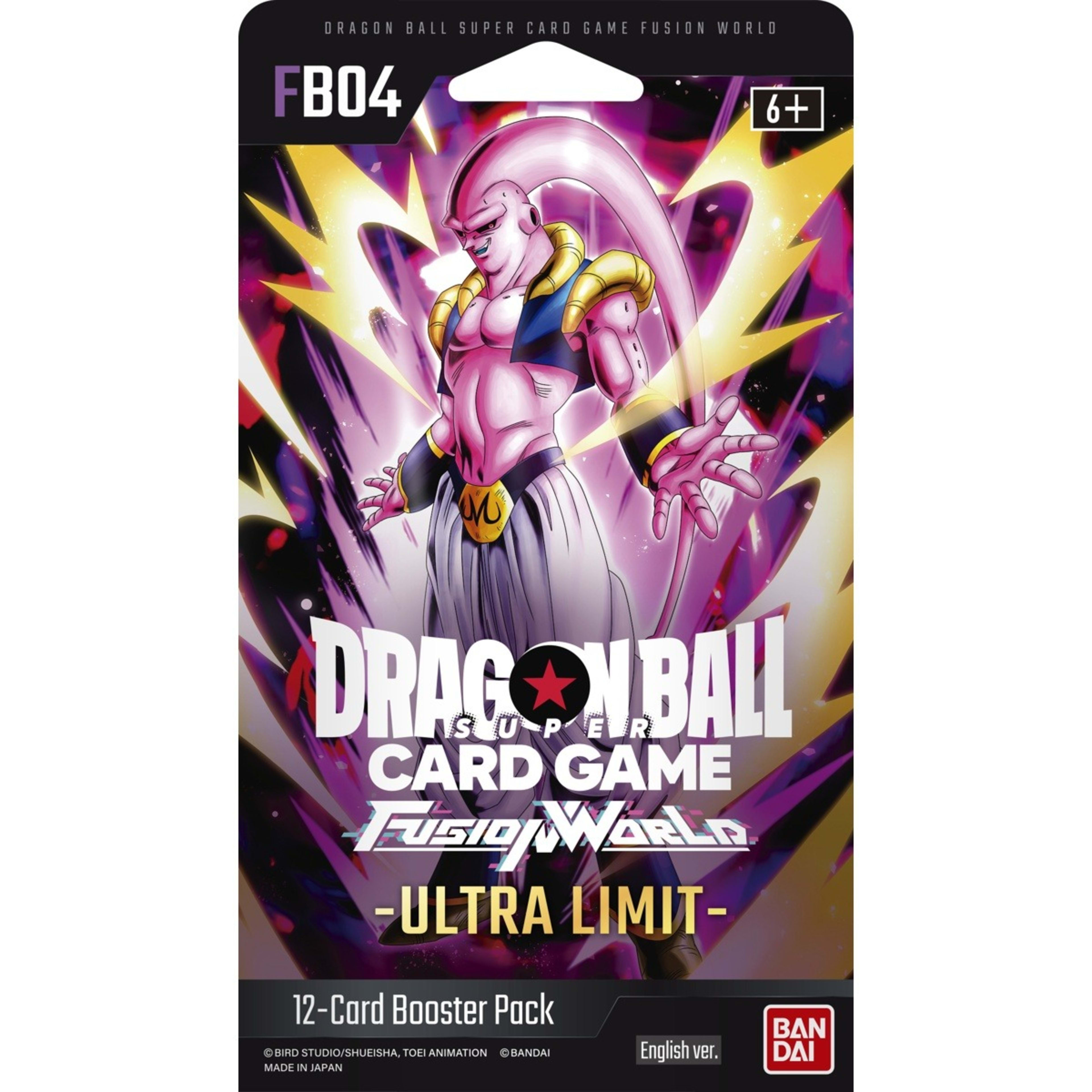 2 Dragon Ball Super Card Game: Fusion World Ultra Limit Booster Pack FB04 - Assorted, 2 of 4