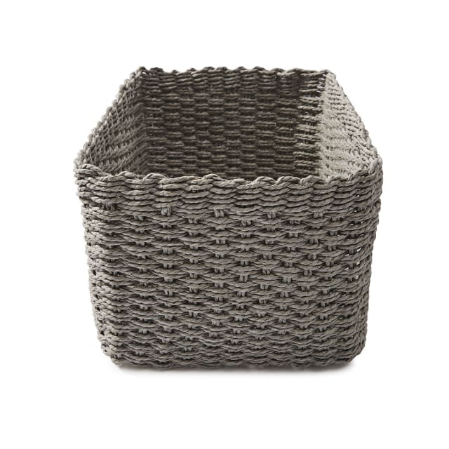 Set of 3 Paper Rope Grey Baskets Kmart