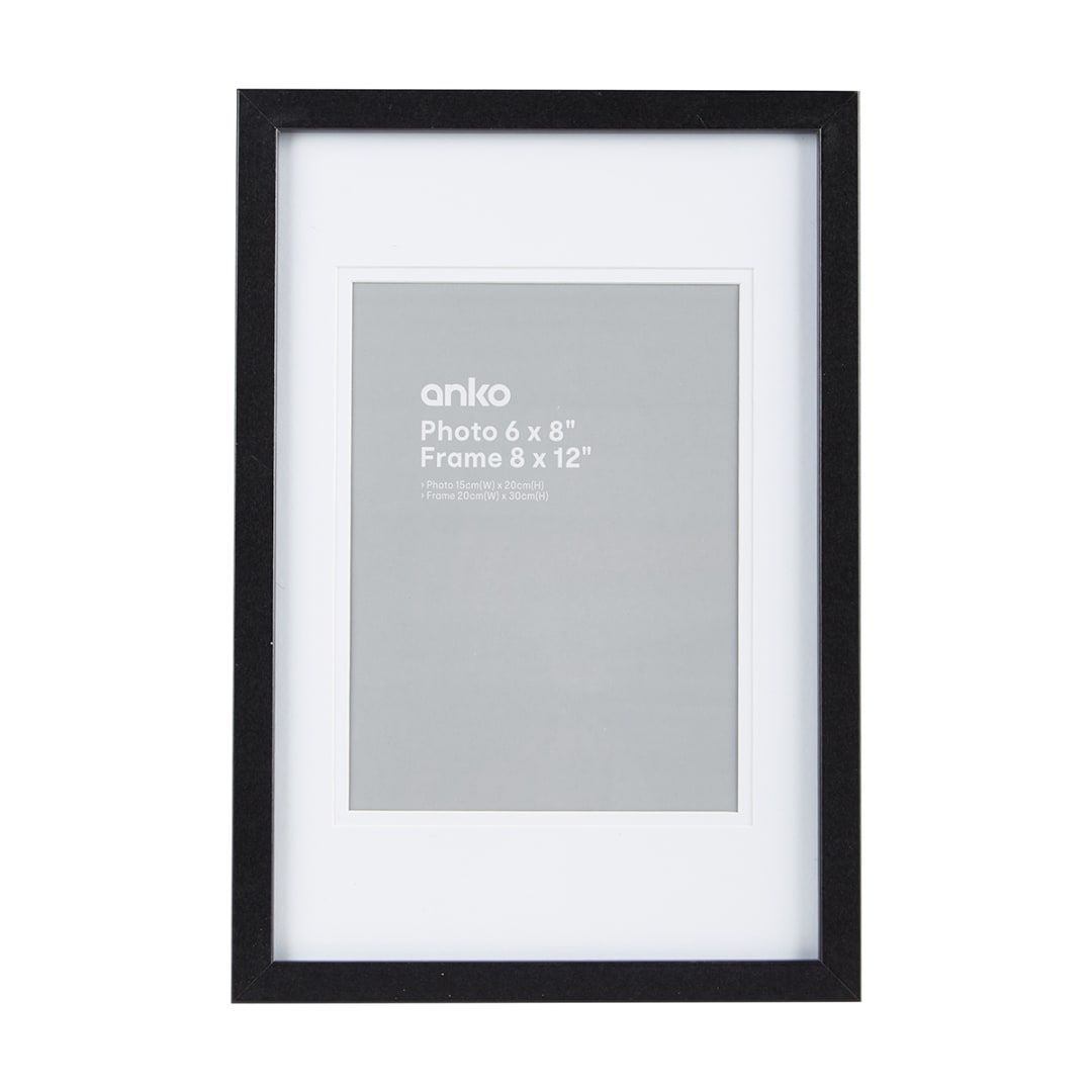 6in. x 8in. Photo Frame Black Kmart