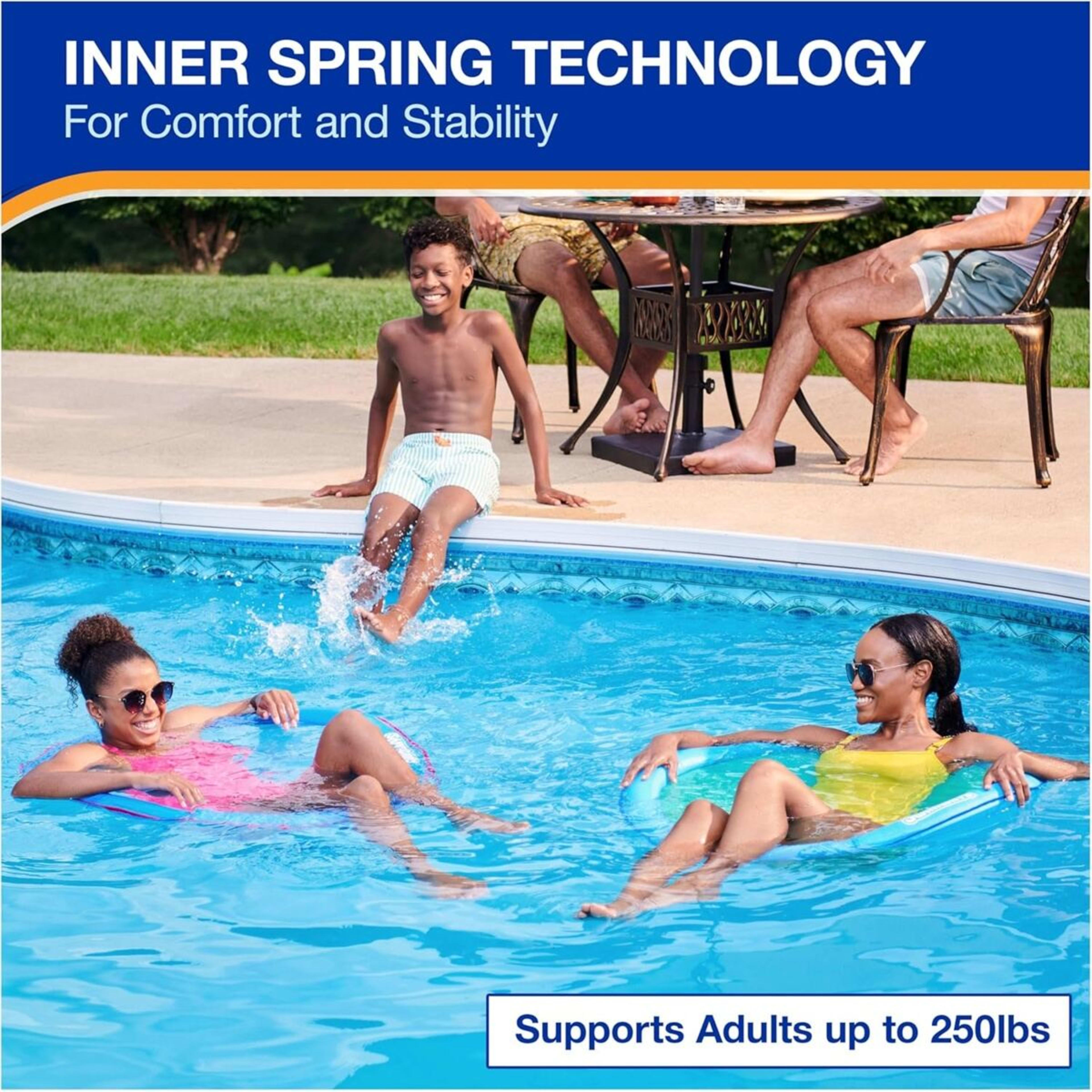 4 Swimways Premium Spring Float Papasan - Sky Blue, 4 of 7