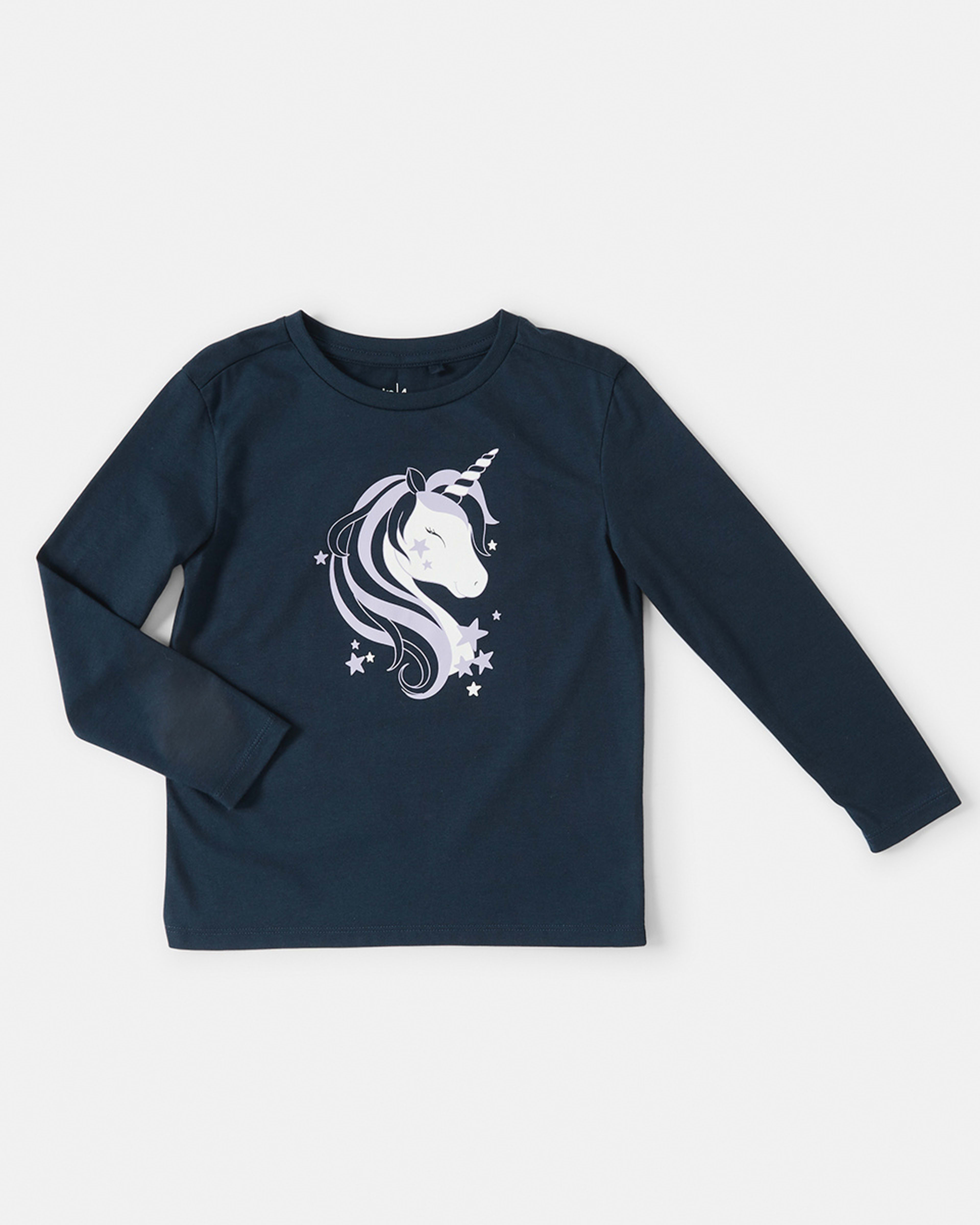 7 Long Sleeve Print T-shirt Unicorn, 7 of 8