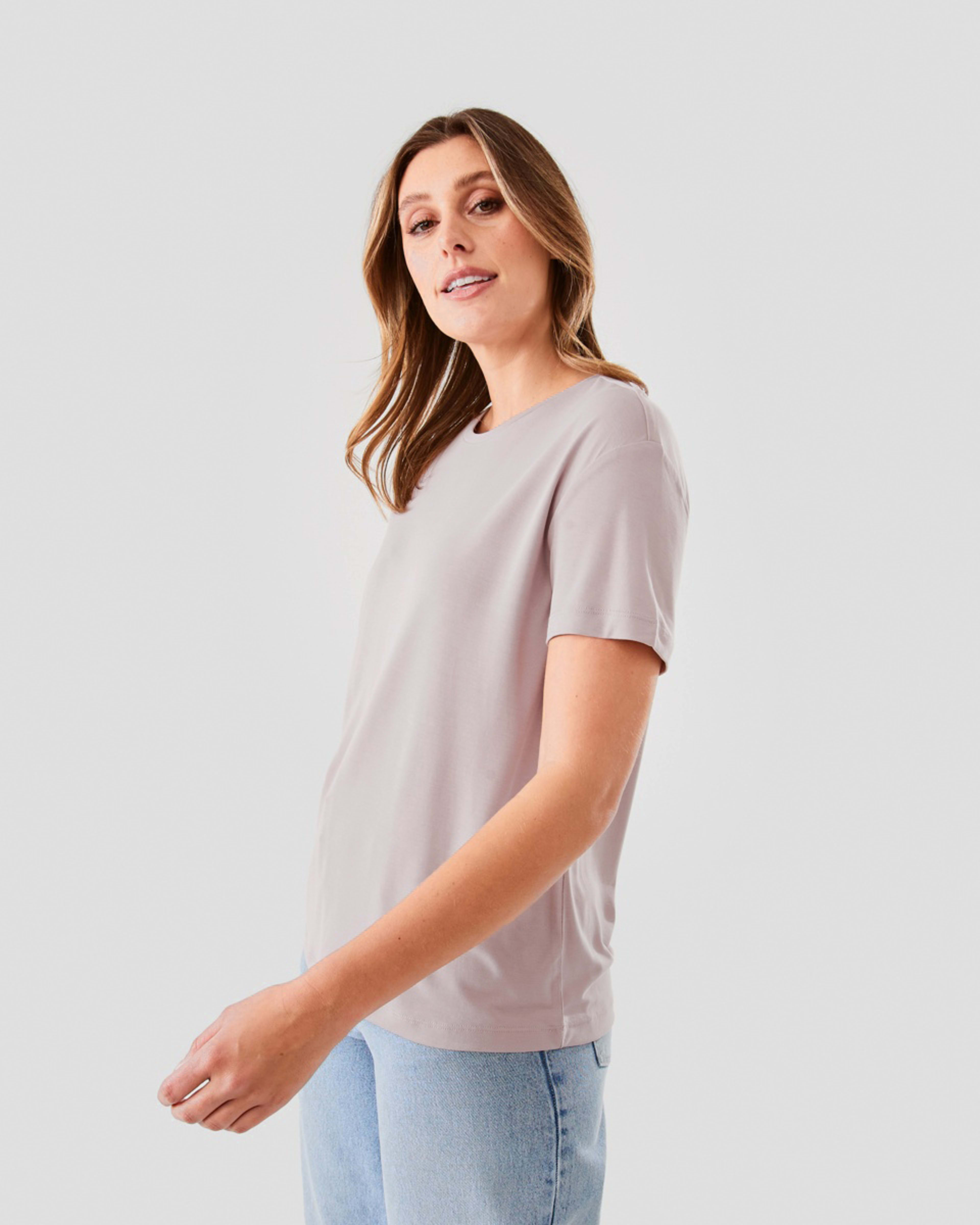 2 Short Sleeve Drape T-shirt Storm Pnk, 2 of 6