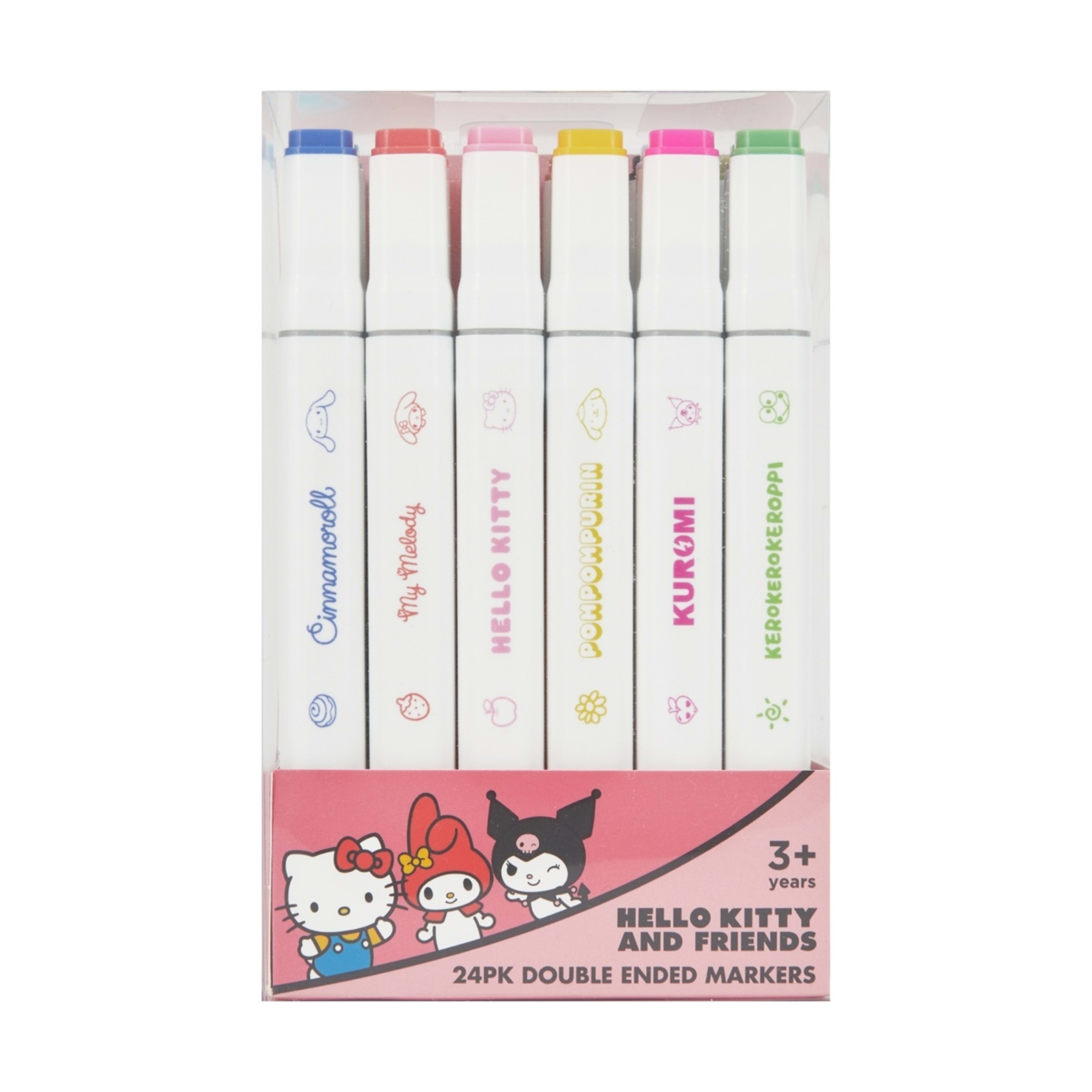1 24 Pack Hello Kitty and Friends Double Ended Markers