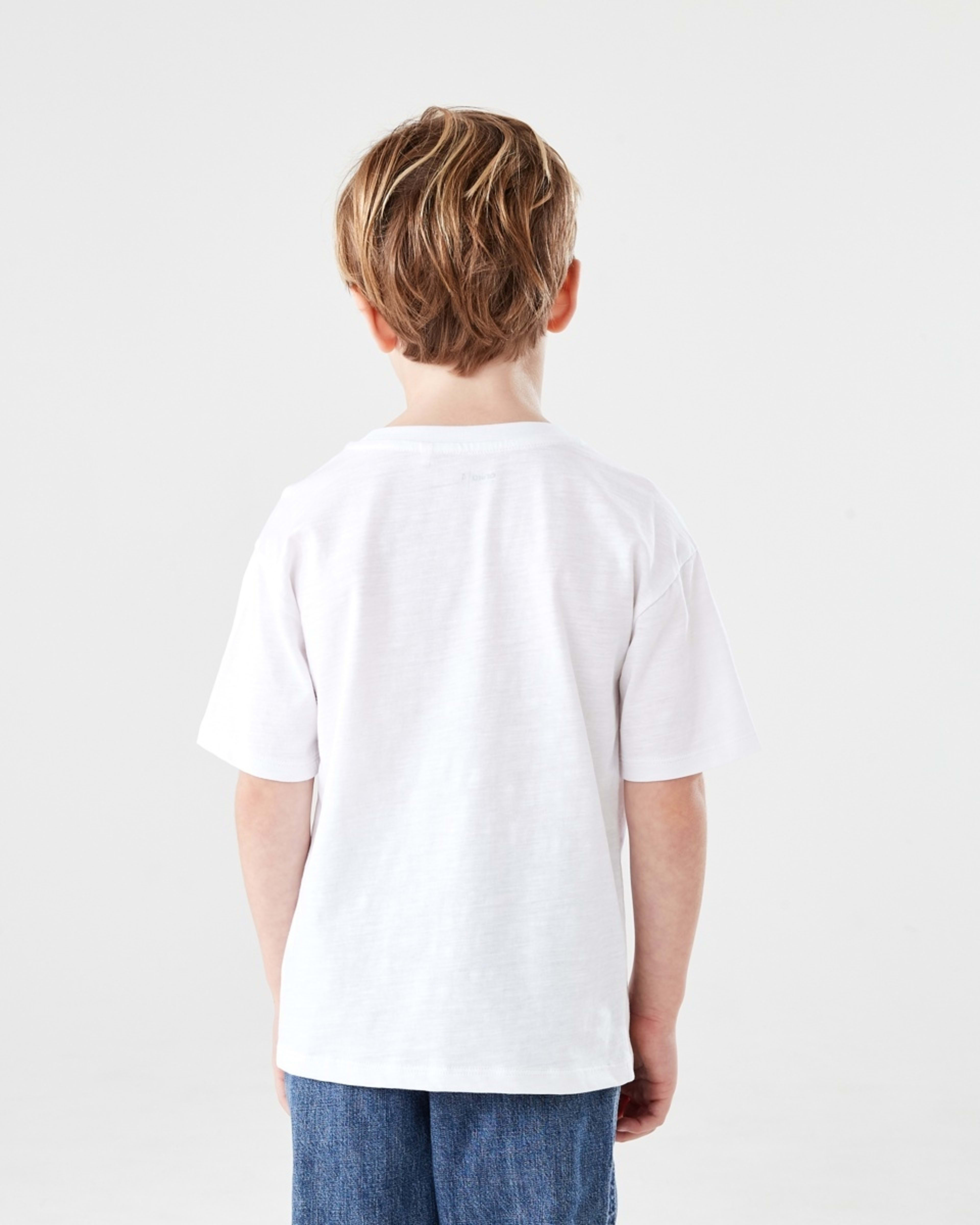 2 Plain Cotton T-shirt WHITE, 2 of 6