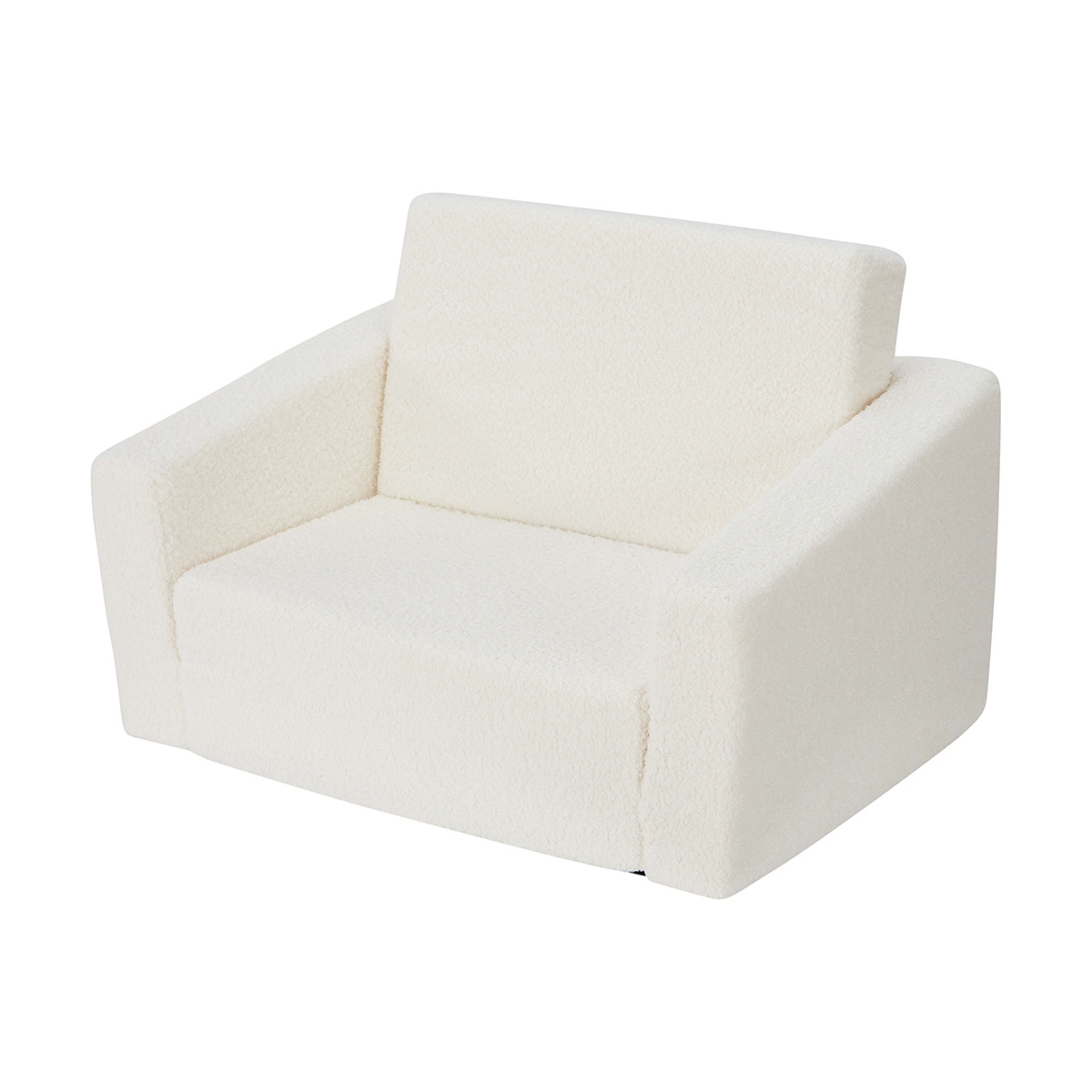 Boucle Cream Flip Out Sofa Kmart
