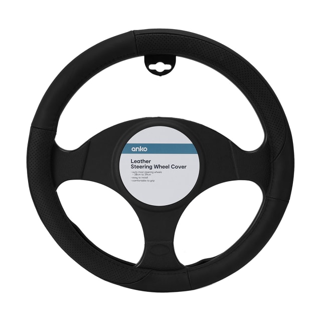 Steering Wheel Cover Genuine Leather Kmart