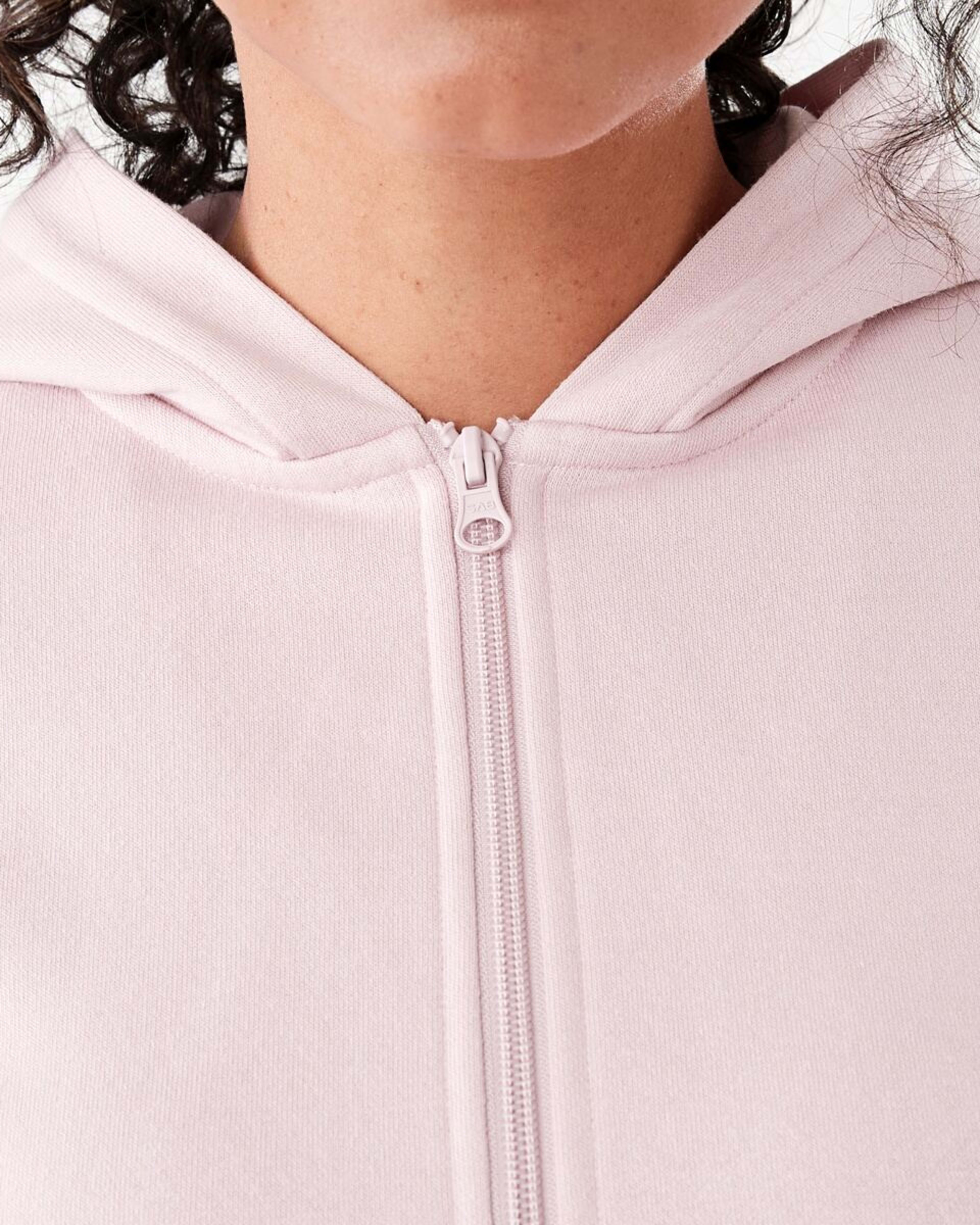 6 Active Womens Zip Through Hoodie QUARTZ PINK, 6 of 7