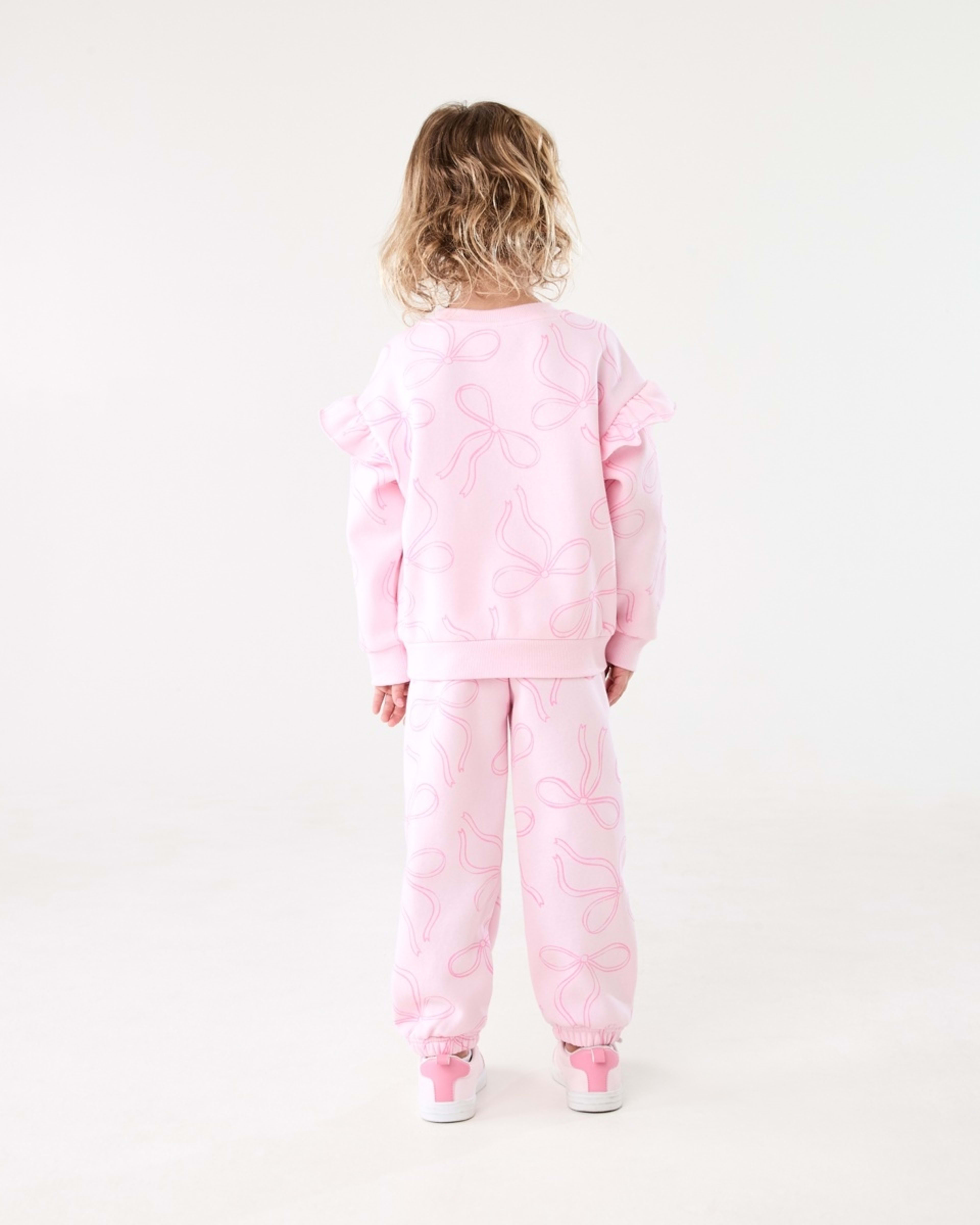 6 Frill Sleeve All Over Print Crew Neck Sweatshirt GRACEFUL BOWS BALLERINA, 6 of 6